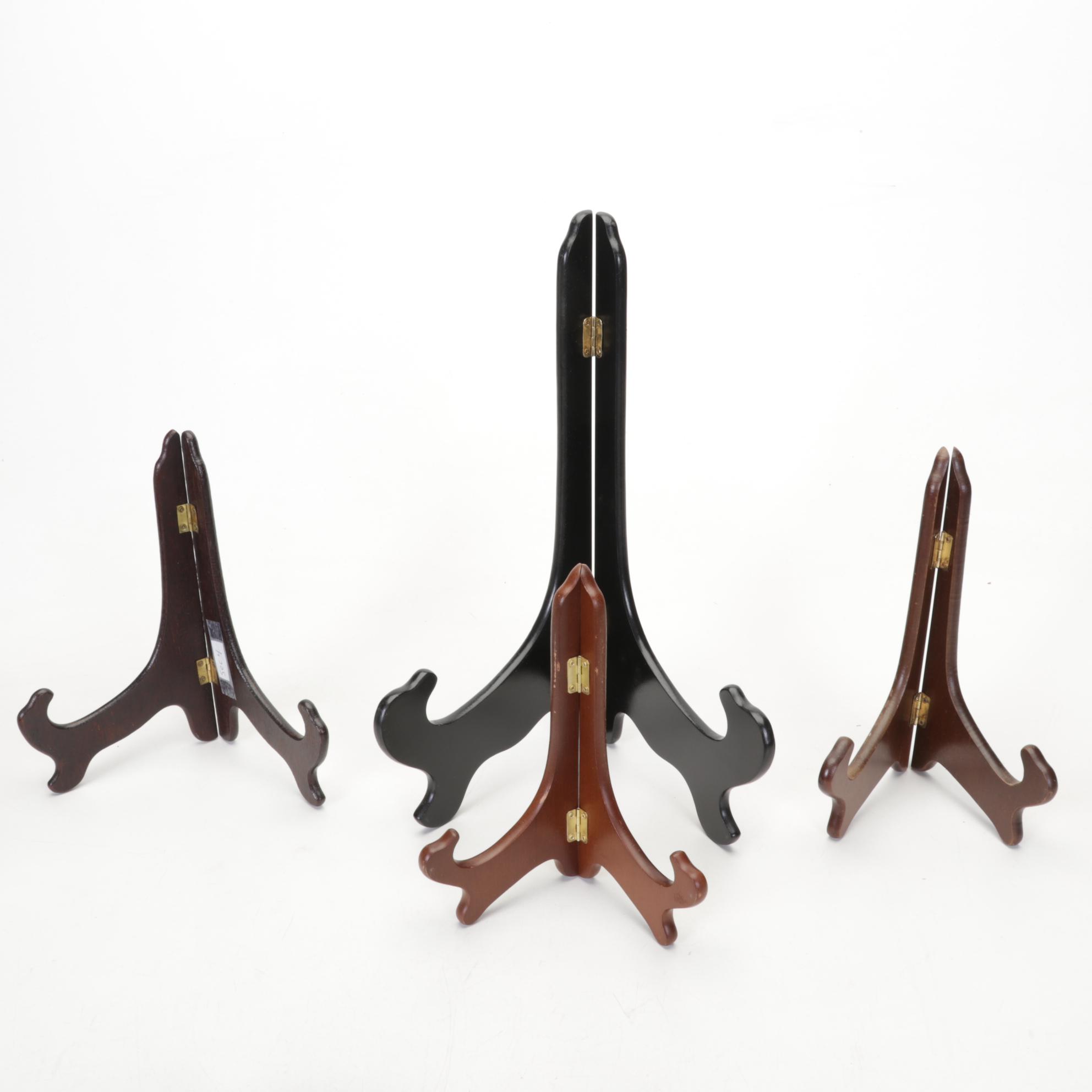 Chinese Style Carved Wood and Metal Bases and Stands