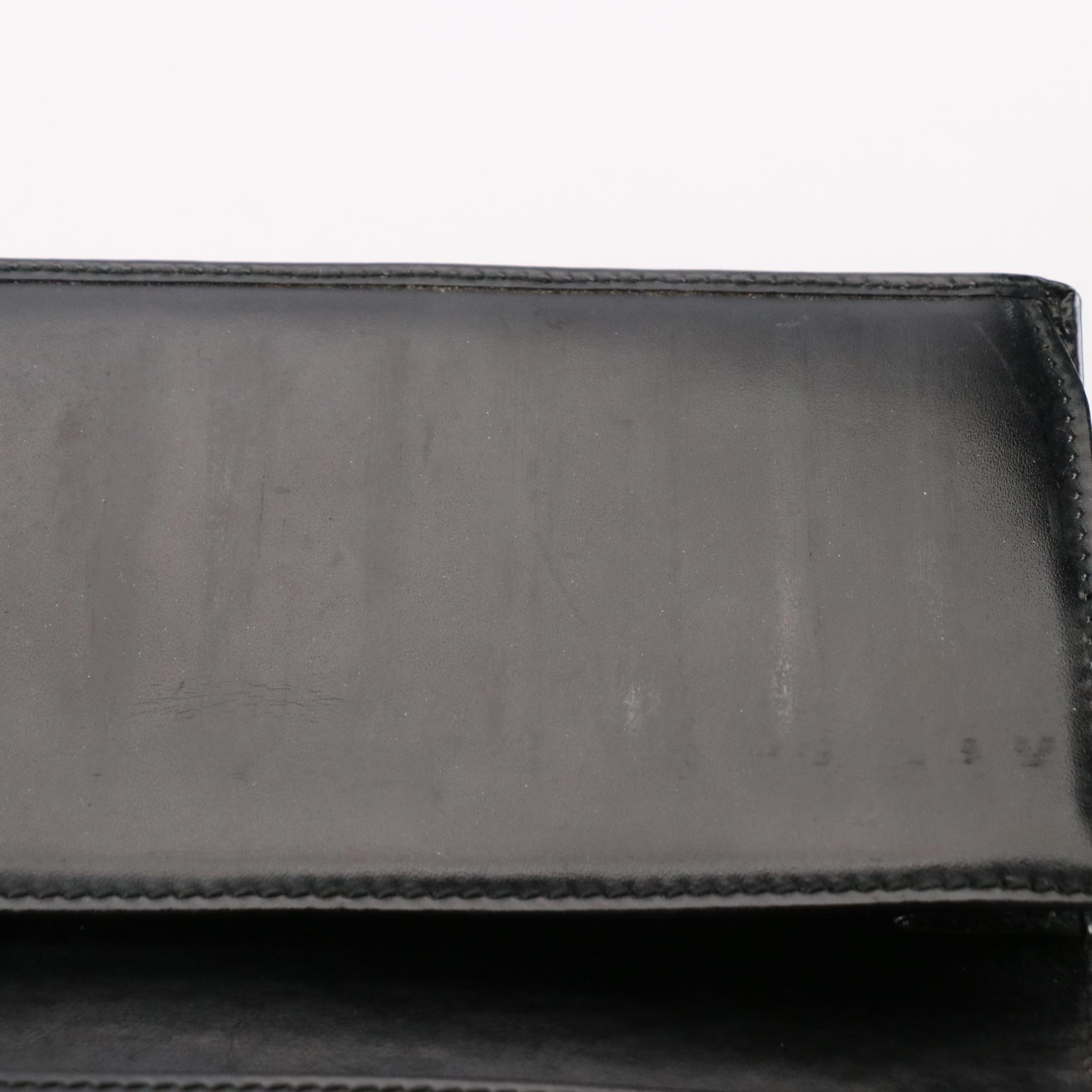 Gucci GG Charm Continental Wallet in Black GG Imprime Coated Canvas with Box