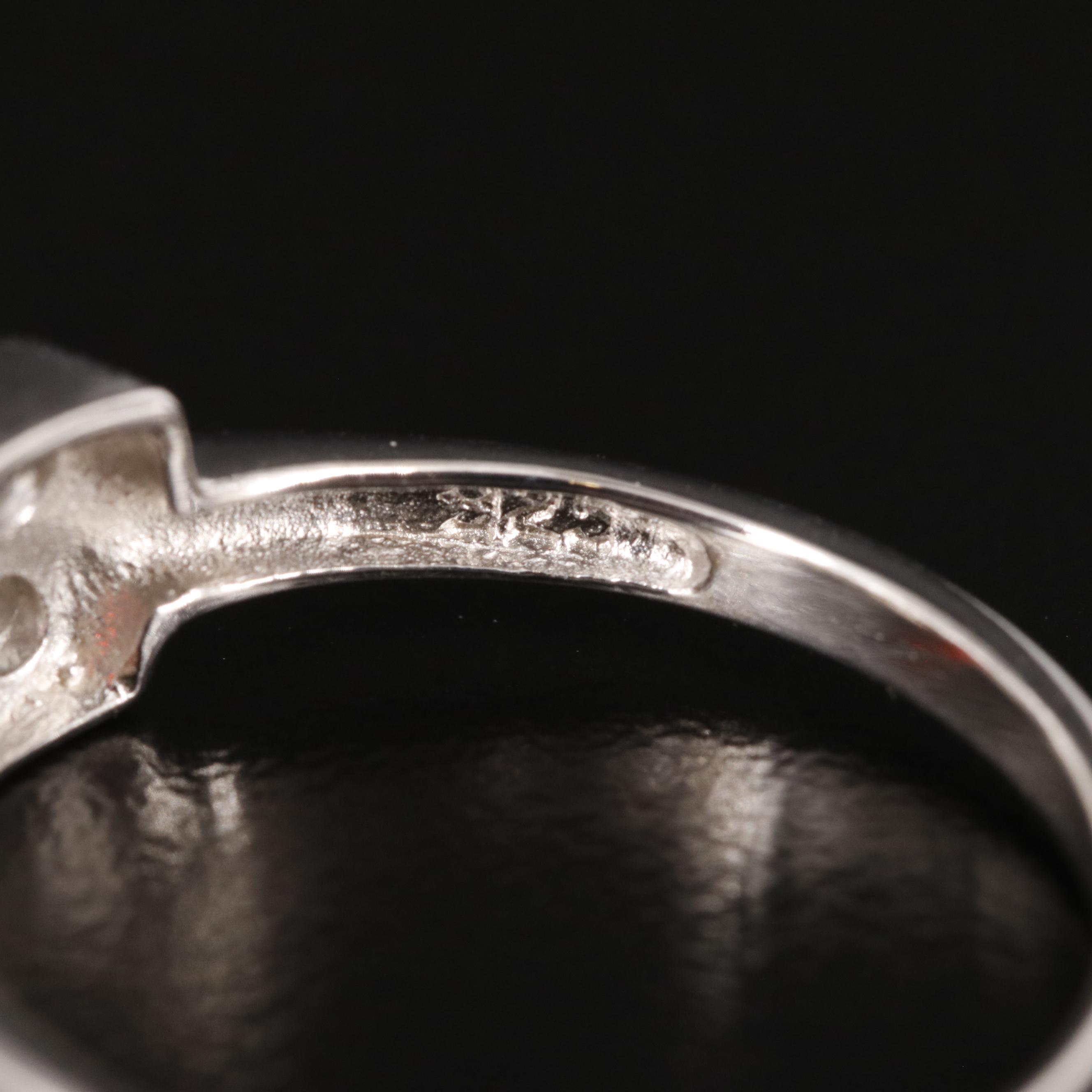 Sterling Garnet and White Topaz Ring