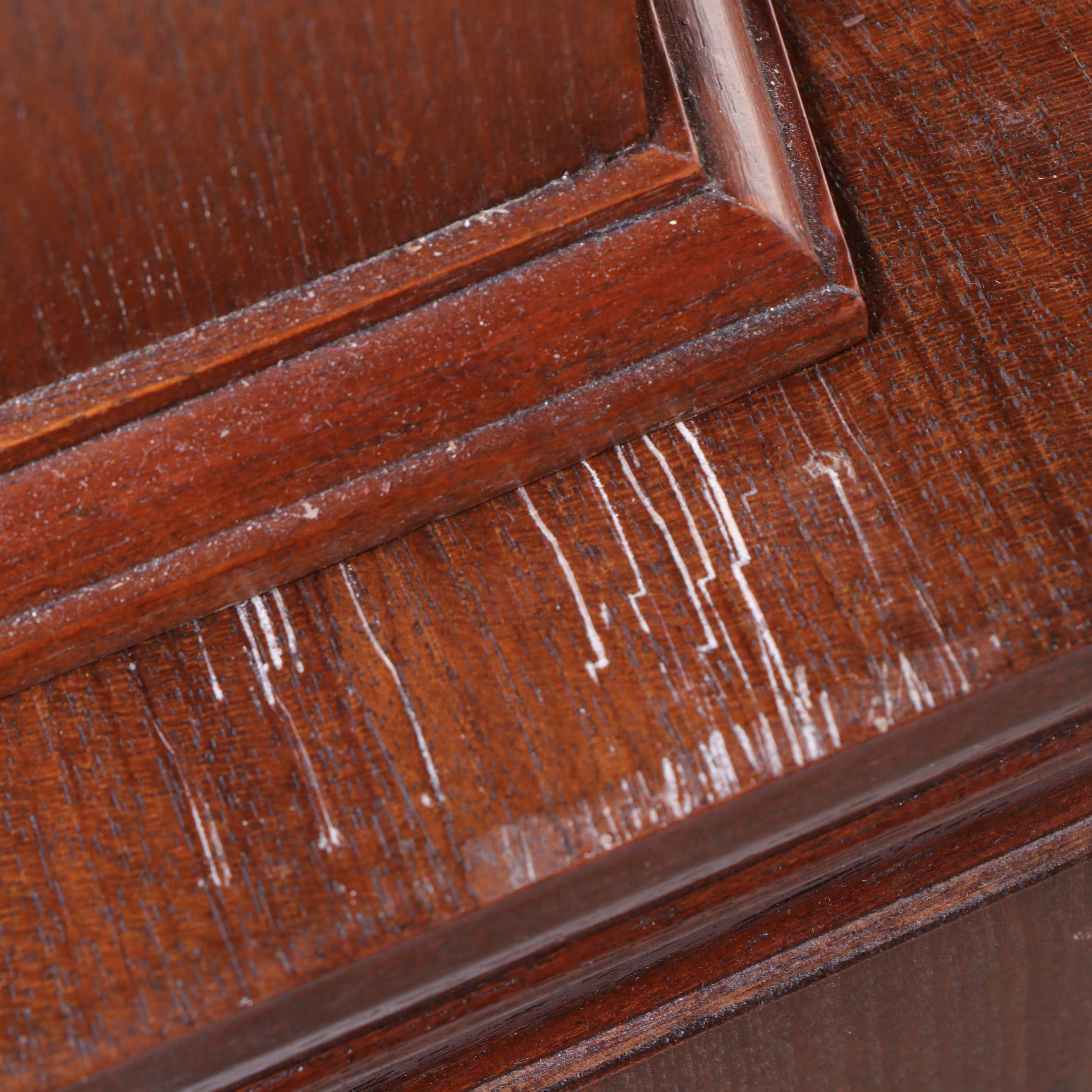 East Asian Carved Hardwood Illuminated China Cabinet