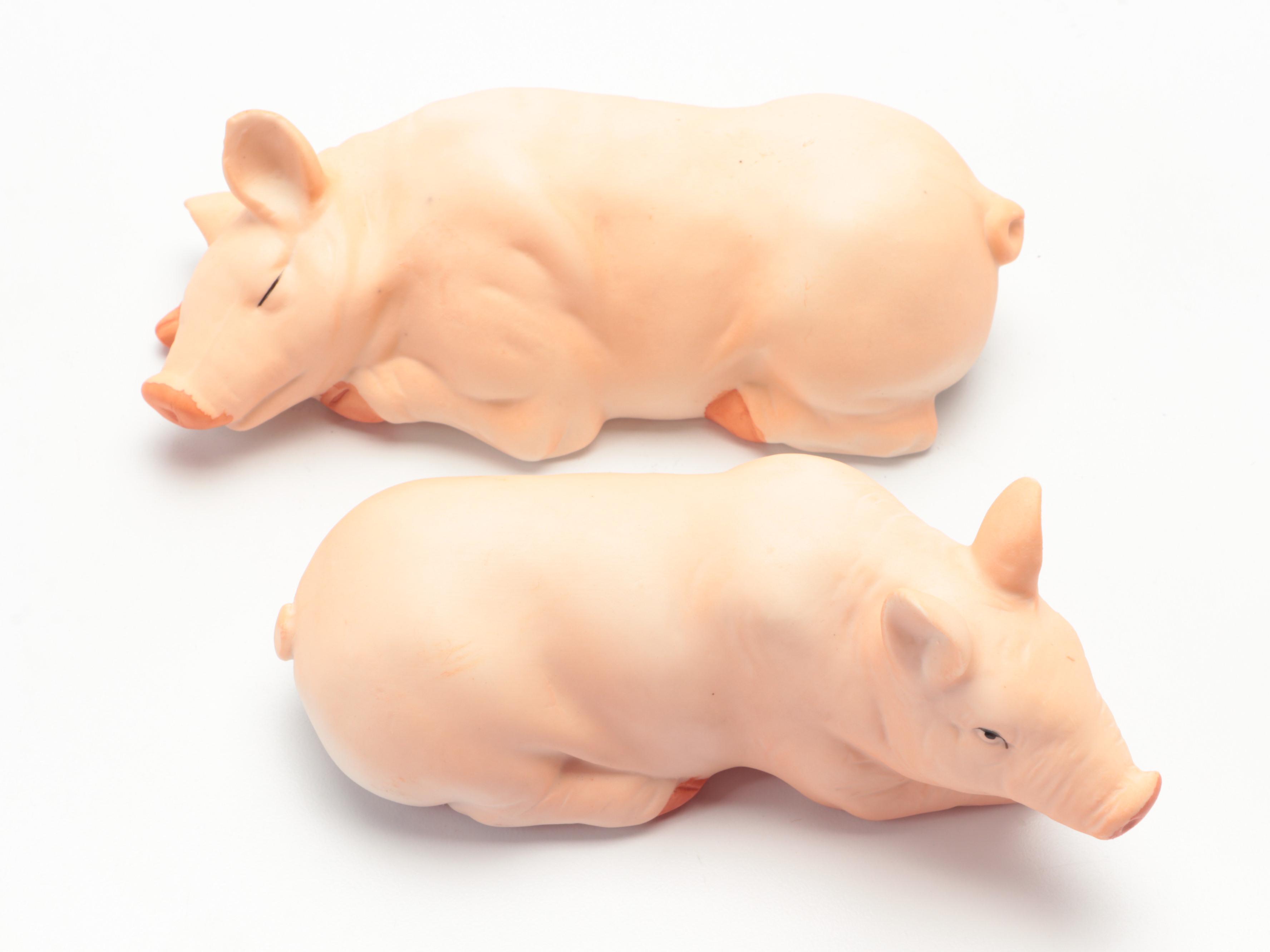 Matte Glaze Ceramic Farm and Wild Animal Figurines