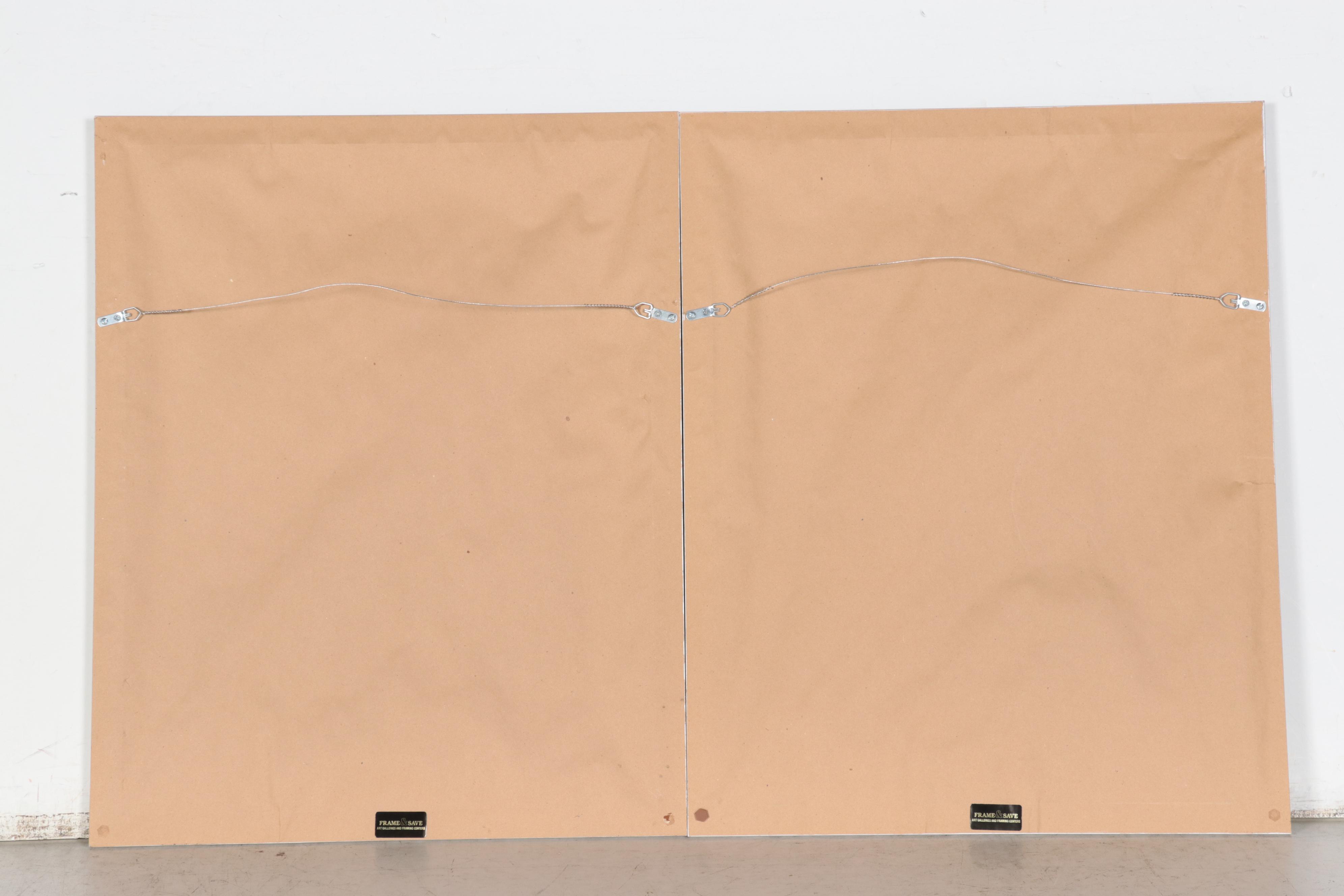 Hans Figura Landscape Etchings on Fabric