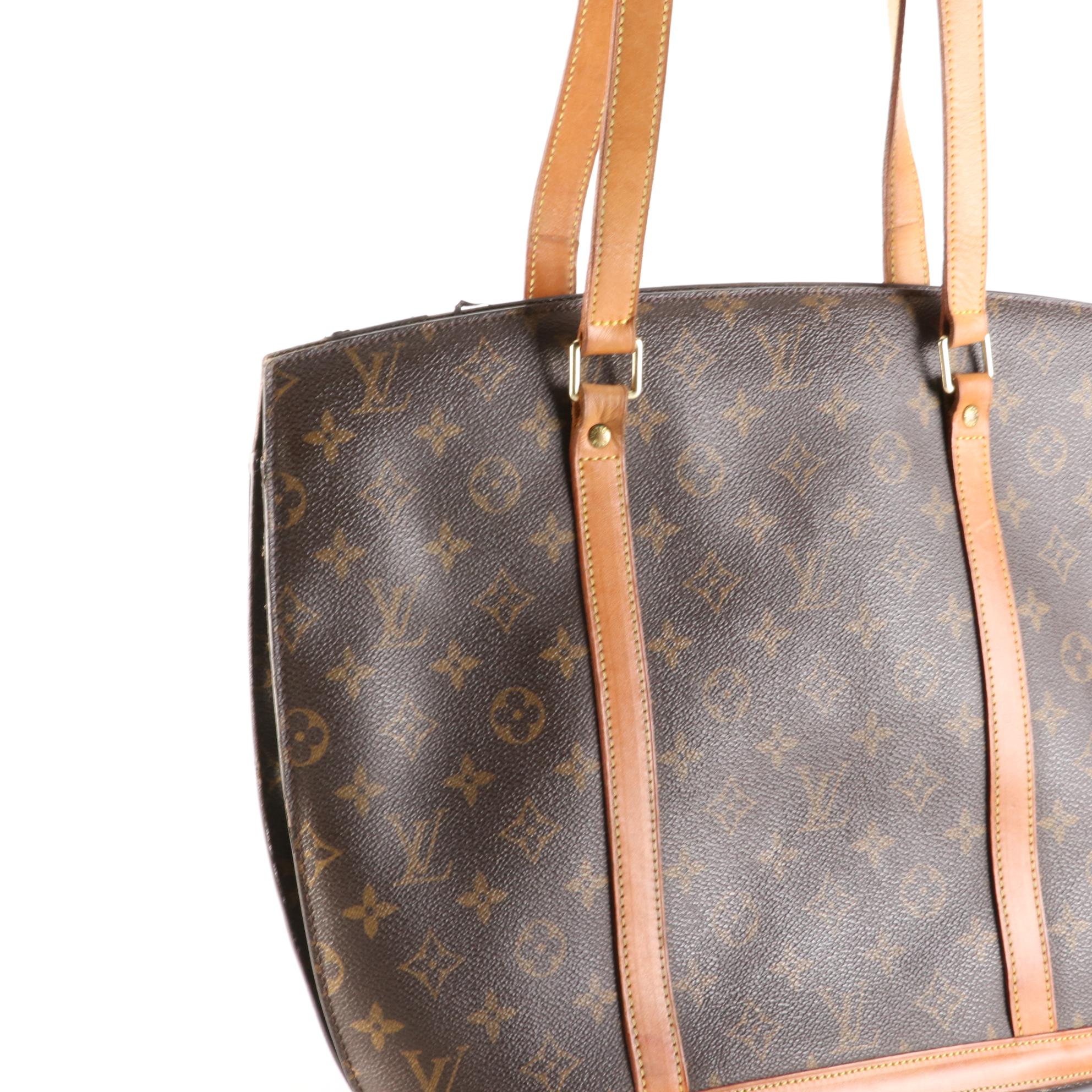 Louis Vuitton Babylone Tote in Monogram Canvas and Vachetta Leather