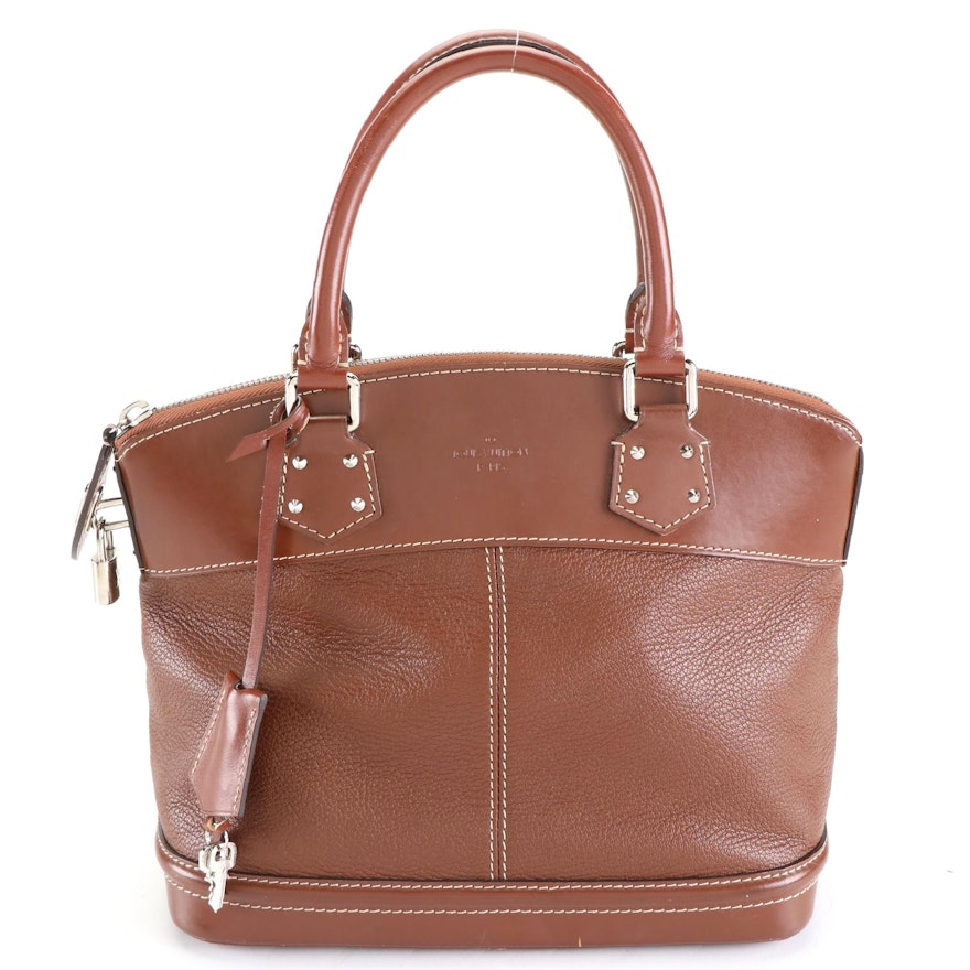 Louis Vuitton Lockit Handbag in Sienne Suhali Leather