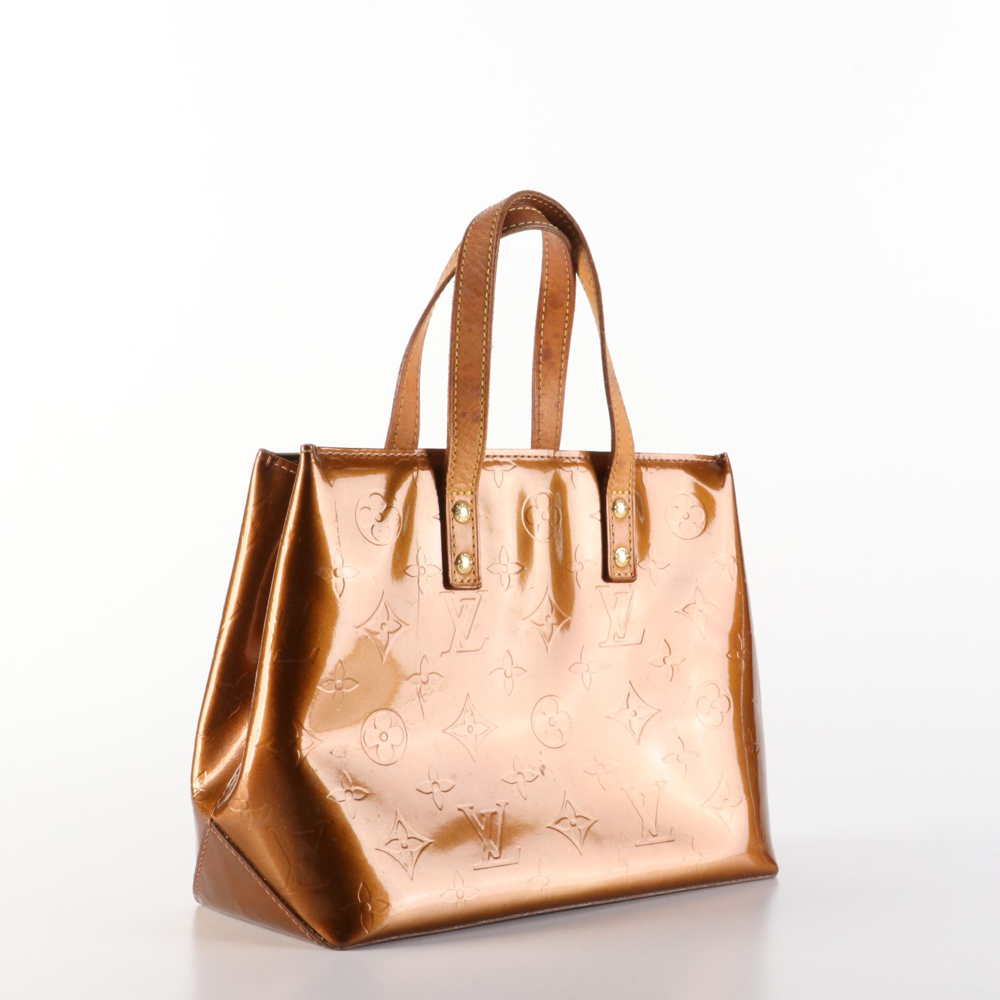 Louis Vuitton Reade PM Mini Tote in Monogram Vernis and Vachetta Leather
