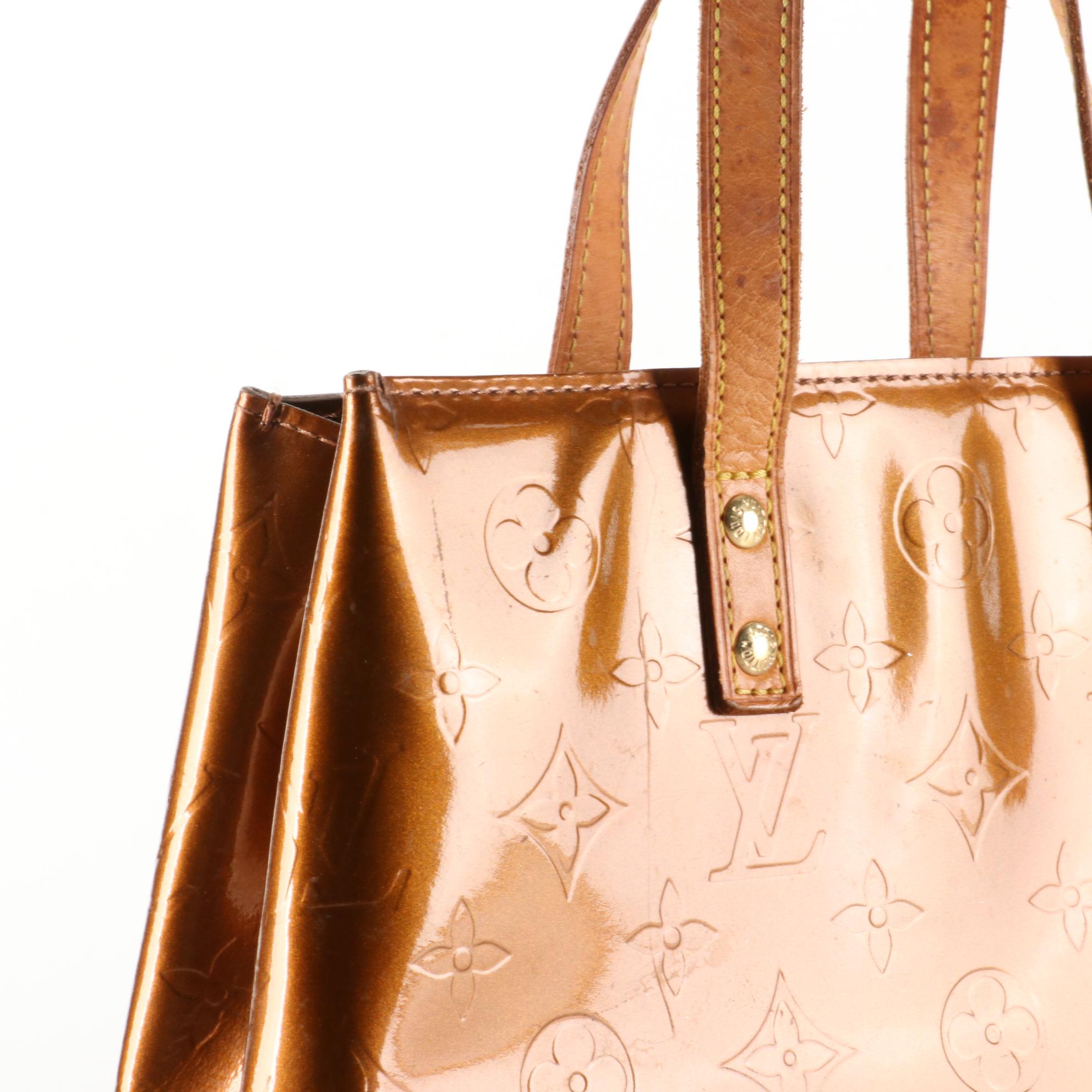 Louis Vuitton Reade PM Mini Tote in Monogram Vernis and Vachetta Leather