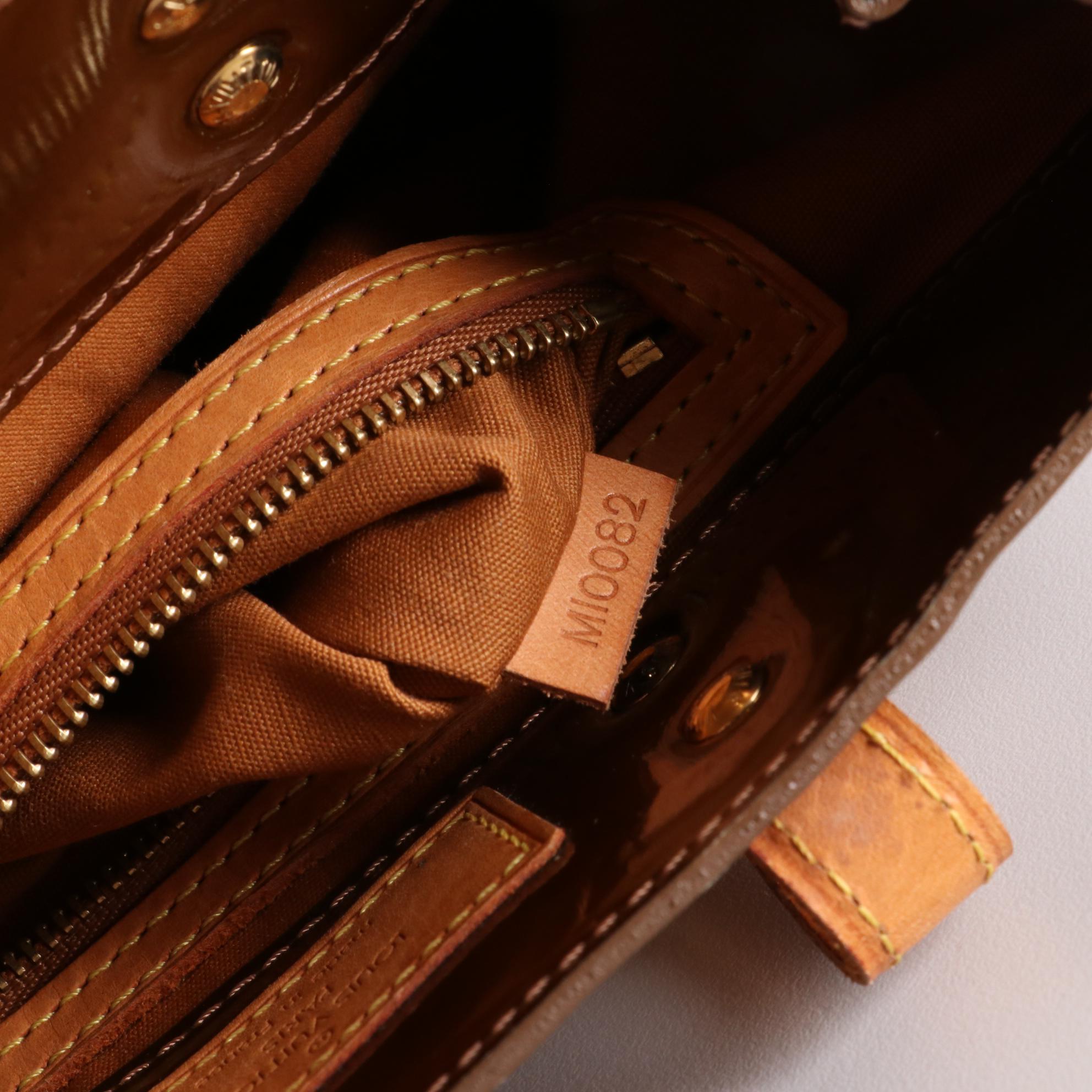 Louis Vuitton Reade PM Mini Tote in Monogram Vernis and Vachetta Leather