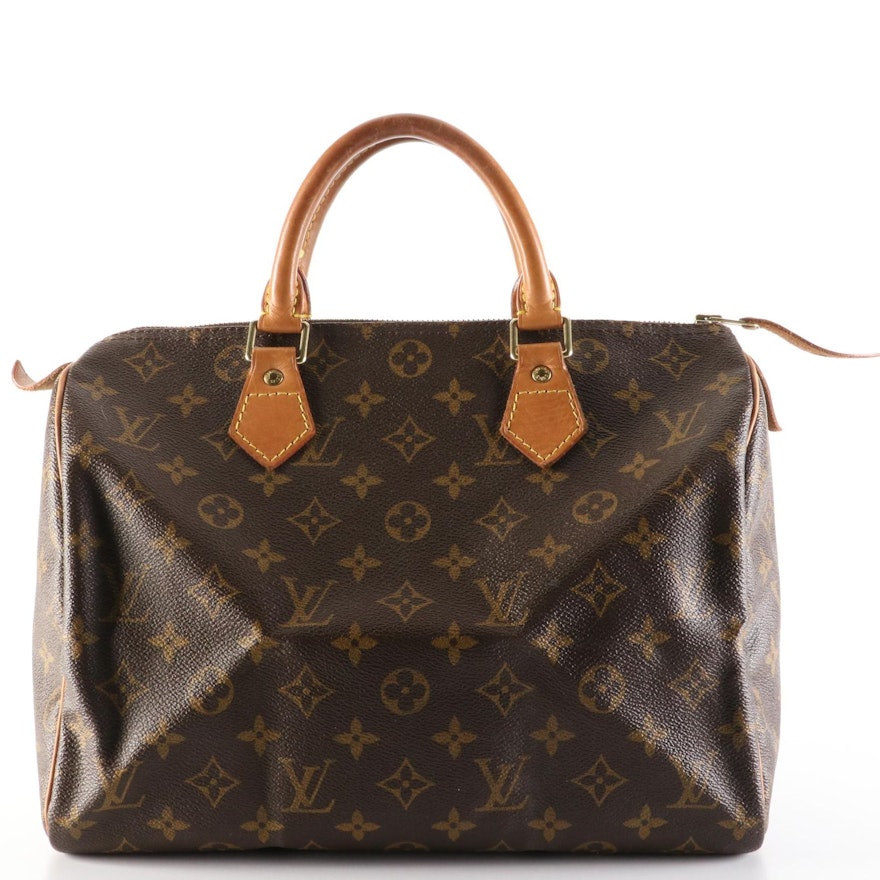 Louis Vuitton Speedy 30 in Monogram Canvas and Vachetta Leather