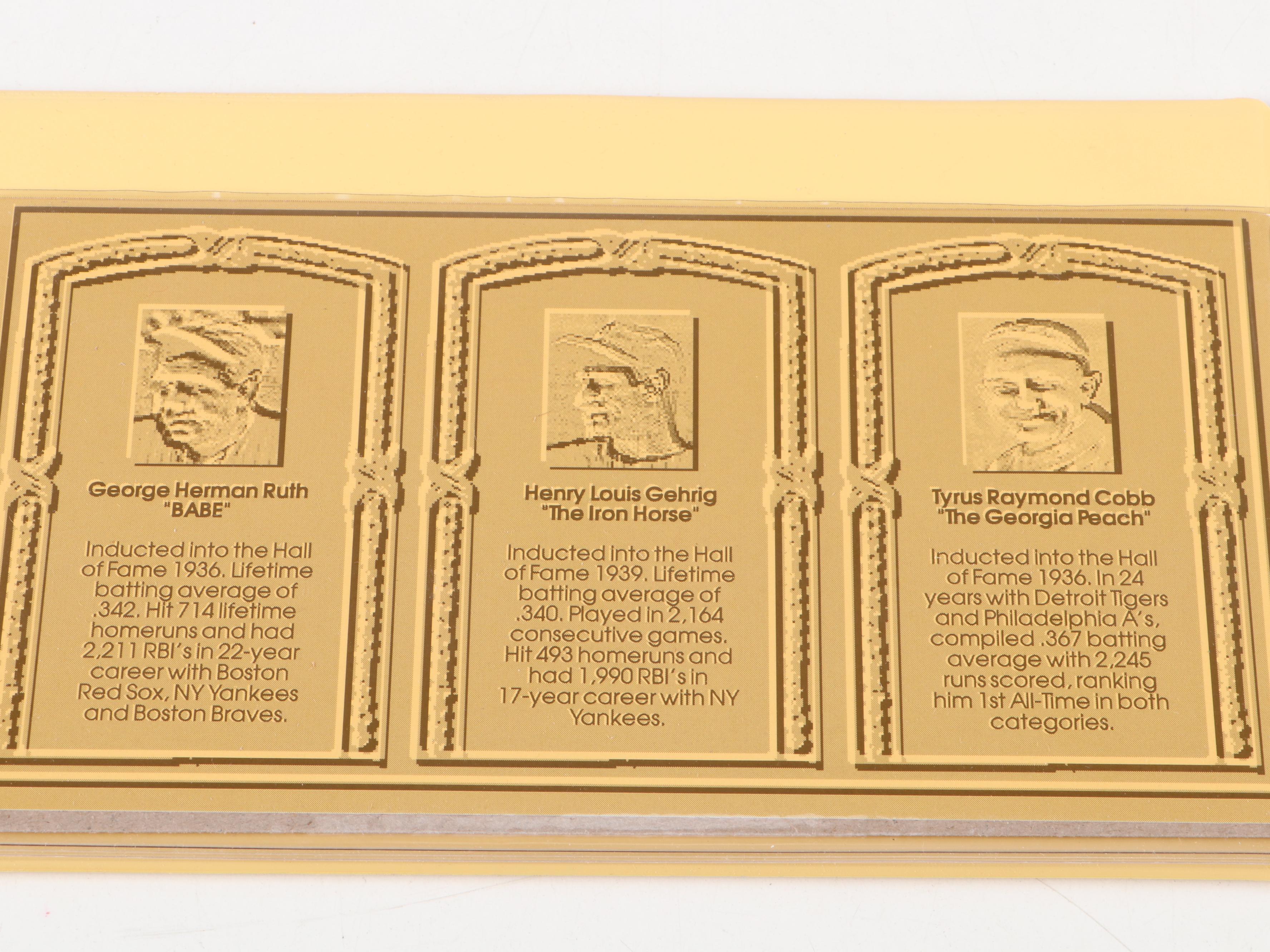 1996 New York Yankees World Champions Pinbacks with Babe Ruth Record and More