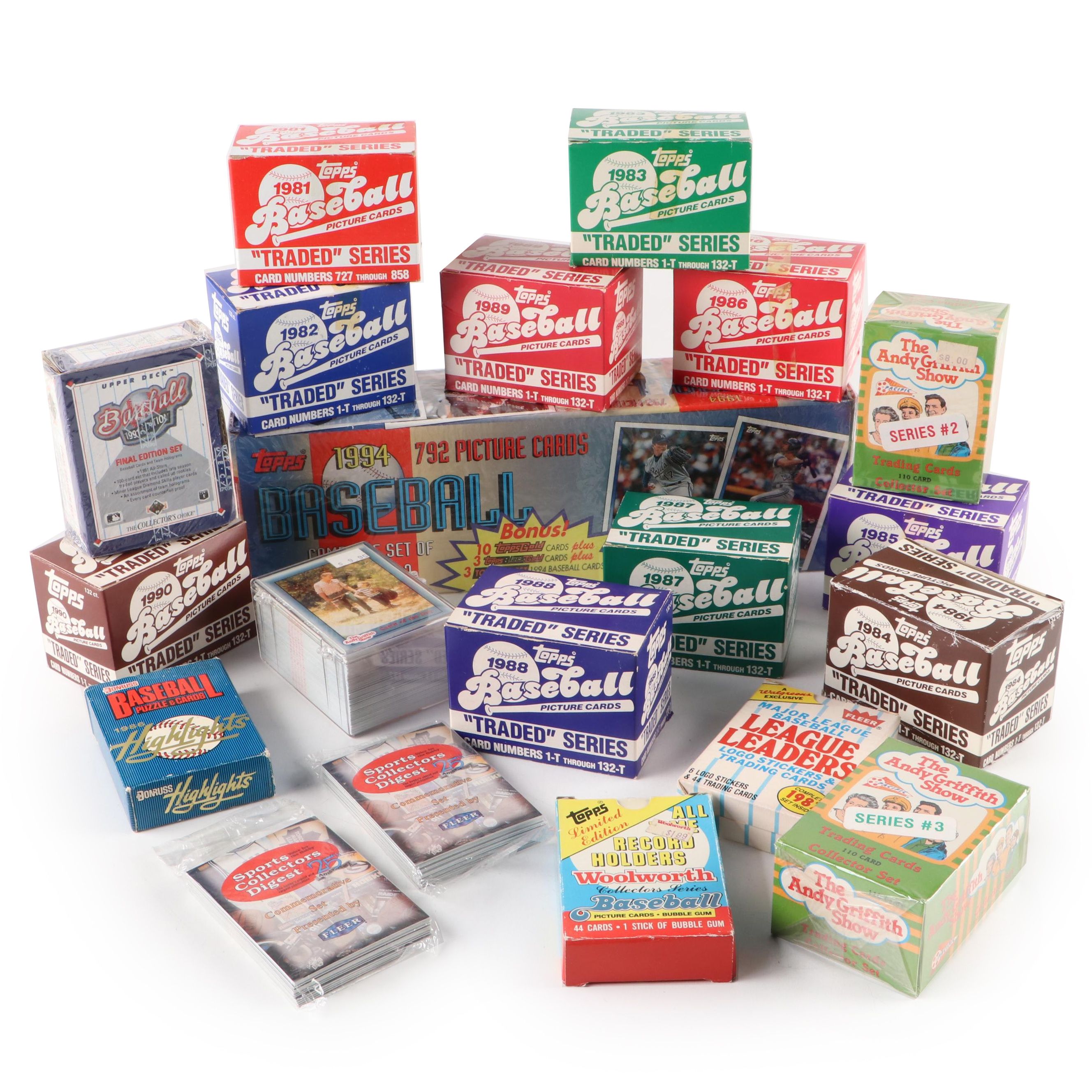 Topps and Other Trading Cards with Hank Aaron and More, 1980s–1990