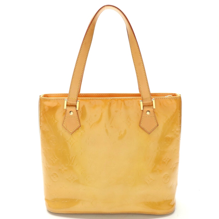 Louis Vuitton Houston Tote in Monogram Vernis and Vachetta Leather