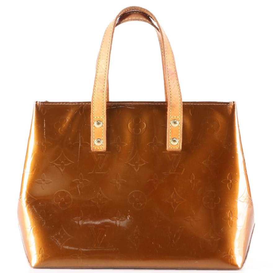 Louis Vuitton Reade PM Mini Tote in Monogram Vernis and Vachetta Leather