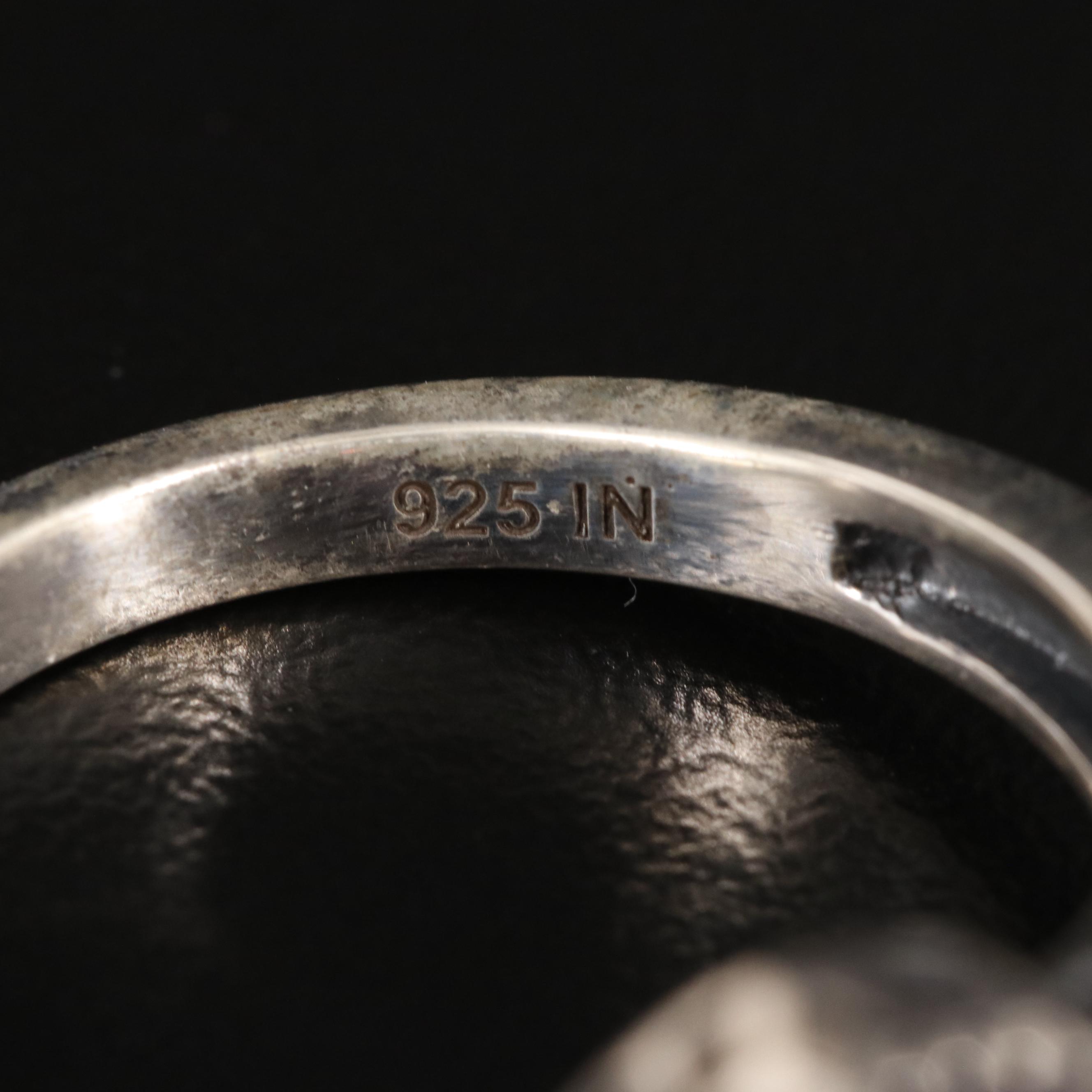 Sterling Amethyst Tapered Ring