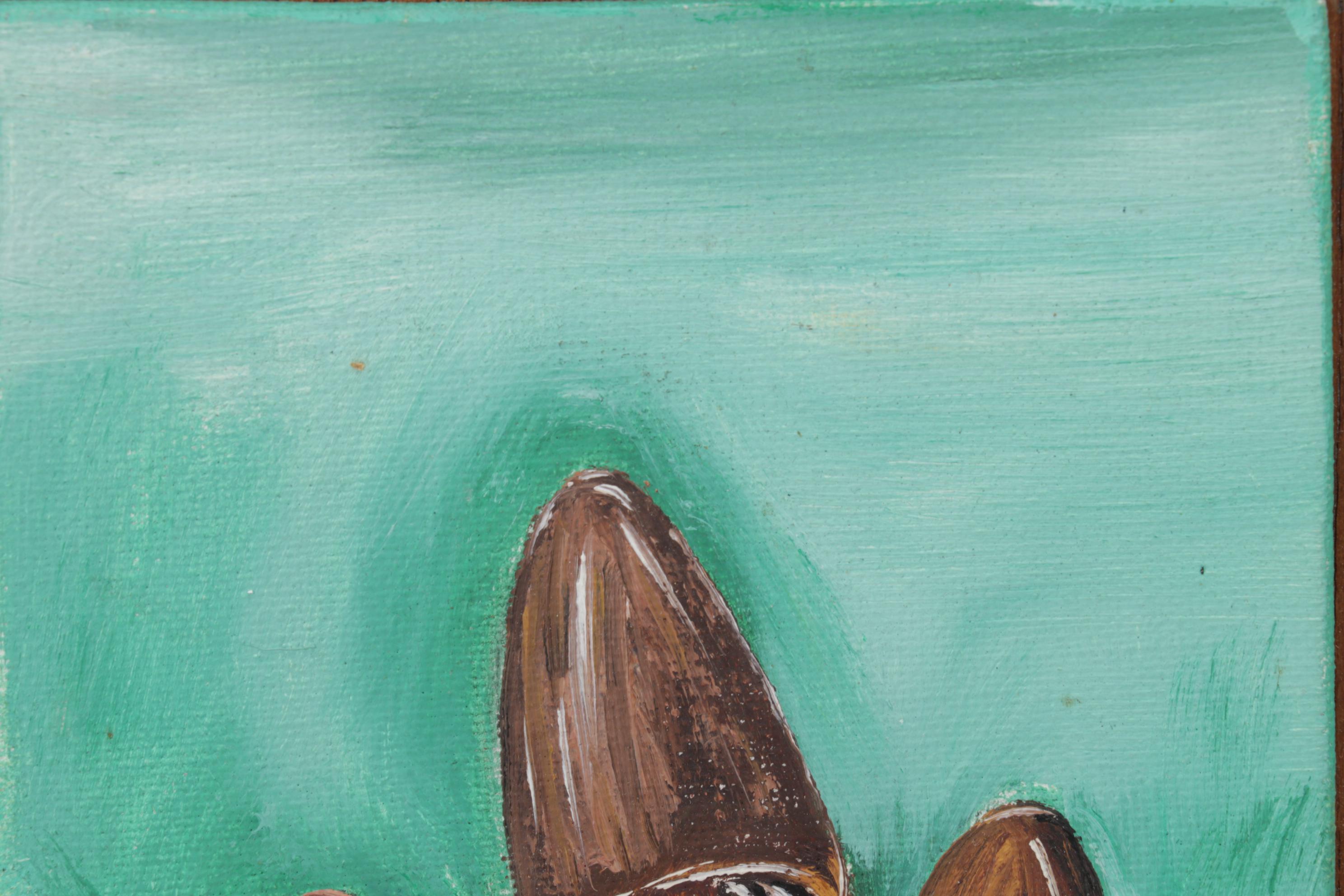 Tourist Watercolor and Oil Painting of Mushrooms