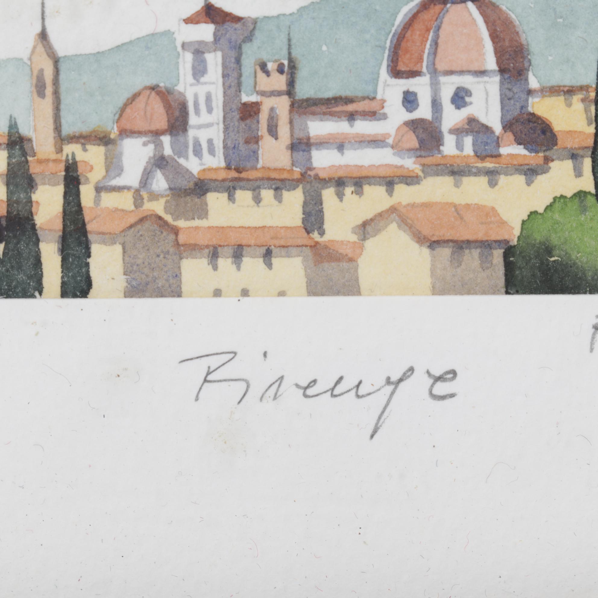 Tourist Watercolor and Oil Painting of Mushrooms