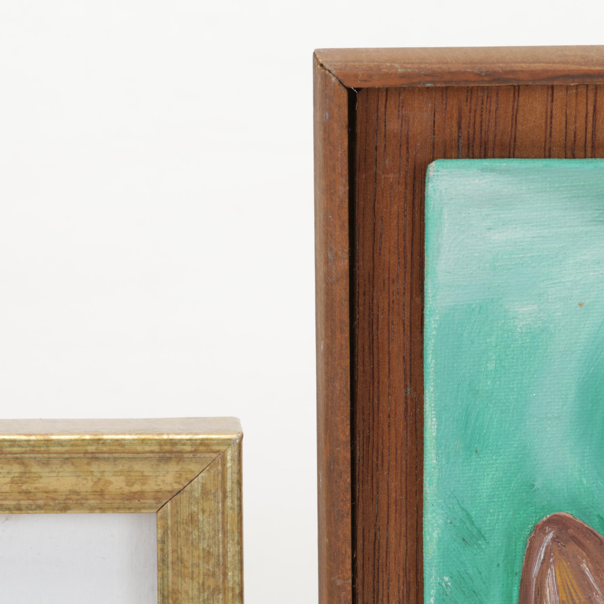 Tourist Watercolor and Oil Painting of Mushrooms