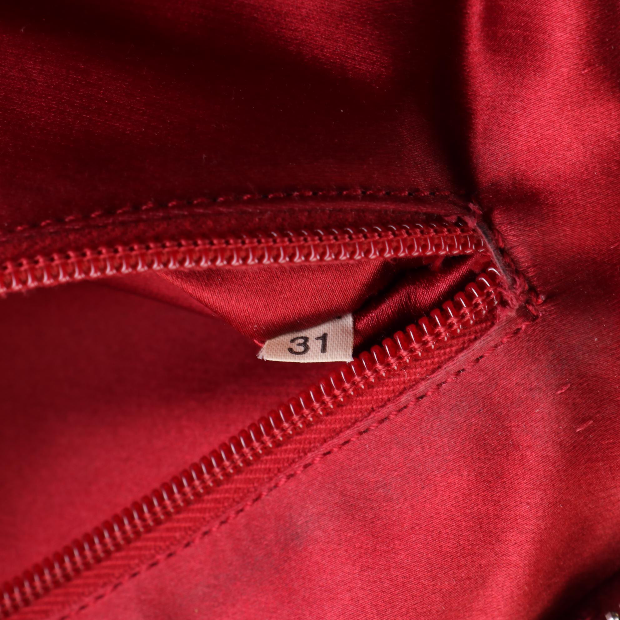 Prada Canapa Bowler Bag with Ostrich Trim