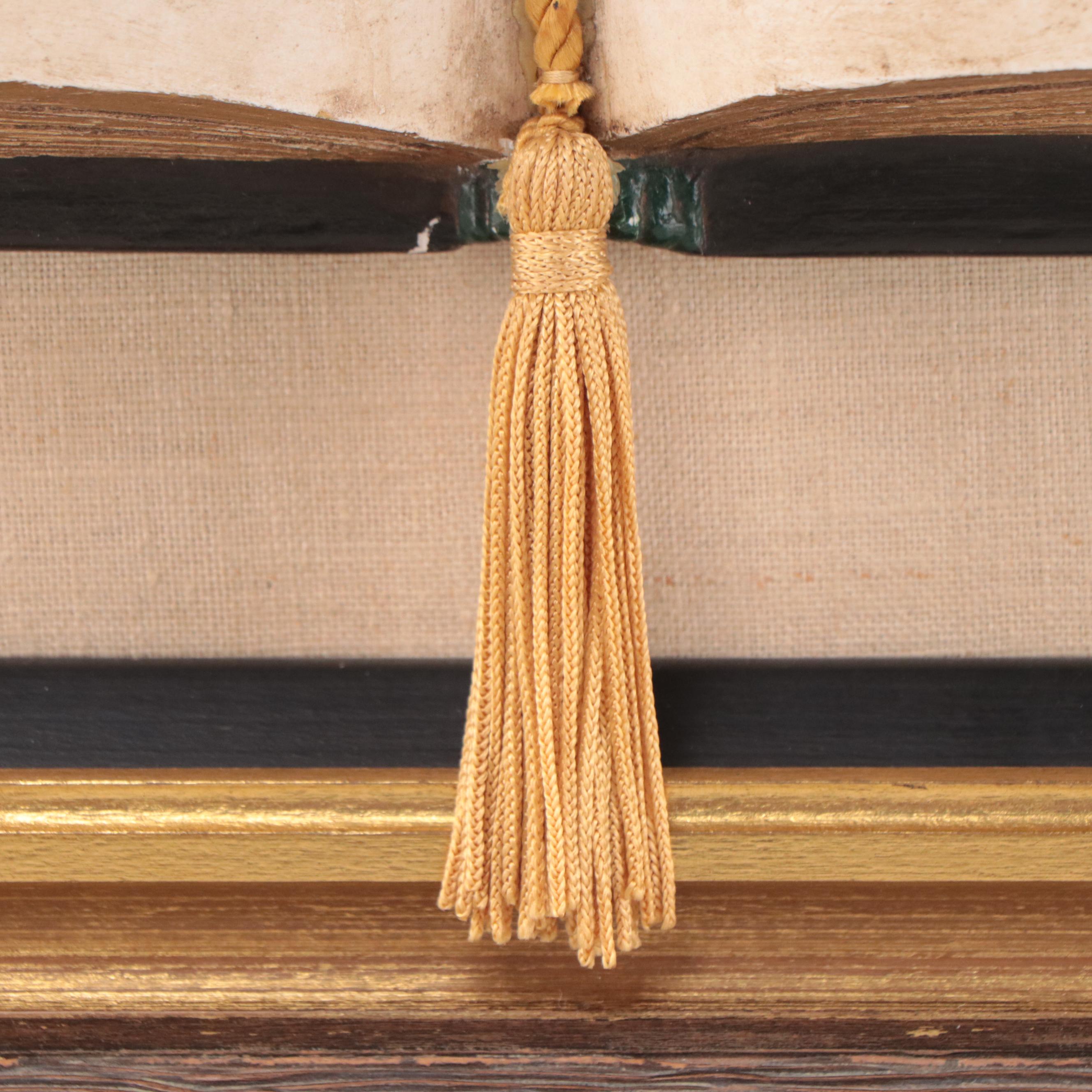 Sungott Art Studios Carved Wood Book With Engraving