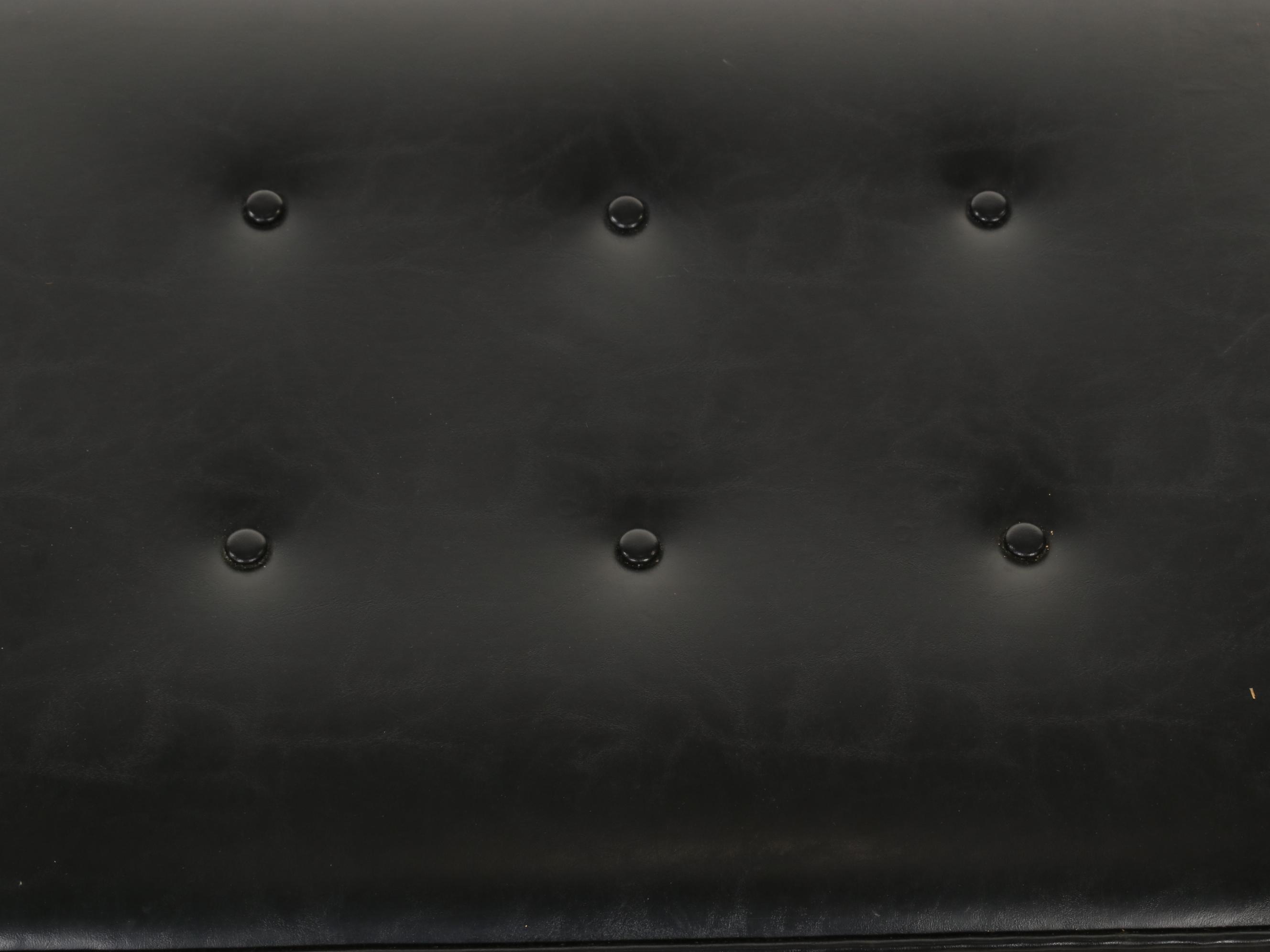 Hickory Chair Regency Style Faux Bamboo and Faux Leather Armchair and Ottoman