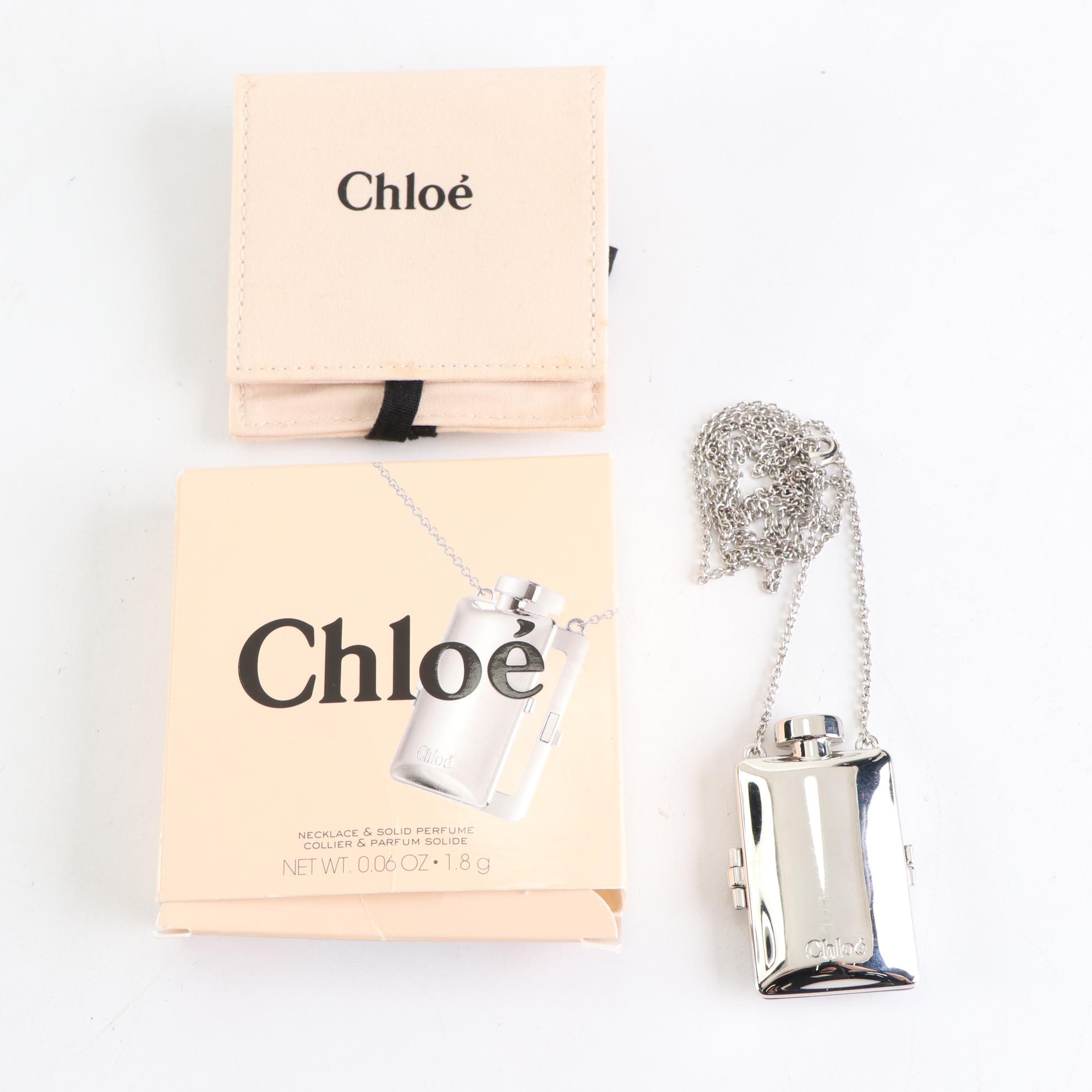 Chloé Bottle Shaped Necklace with Solid Perfume