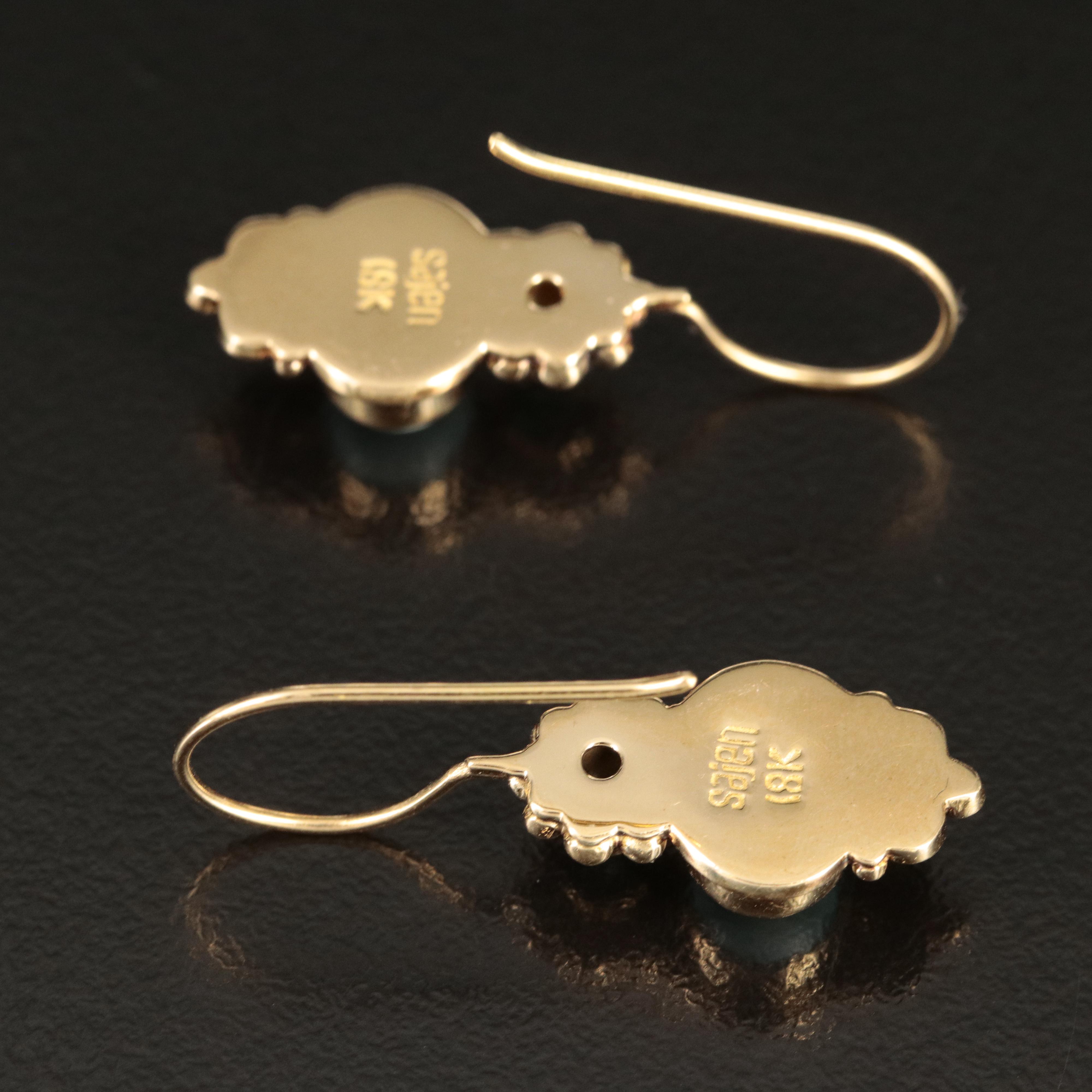 Sajen 18K Larimar and Apatite Earrings