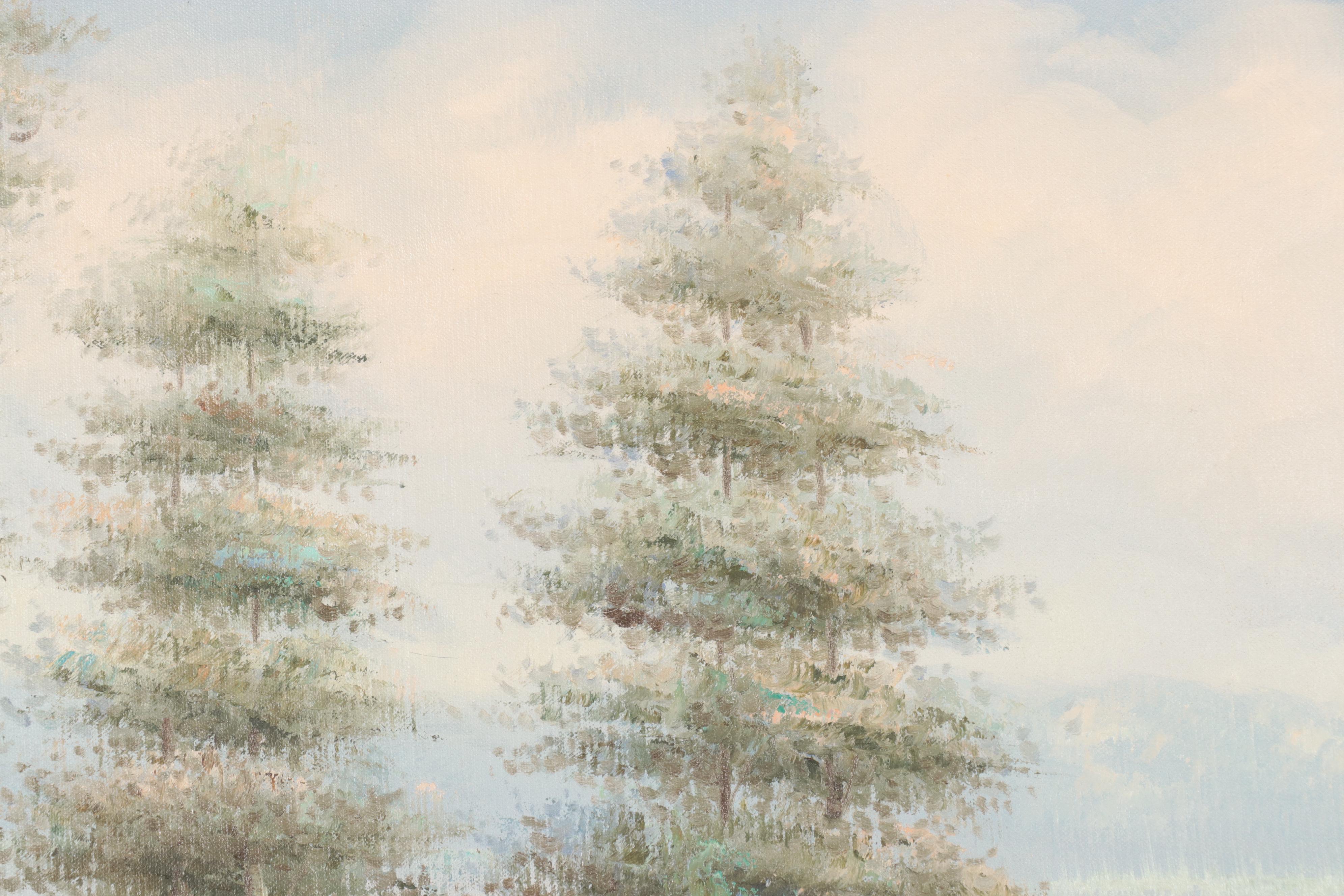 Landscape Oil Painting, Mid to Late 20th Century