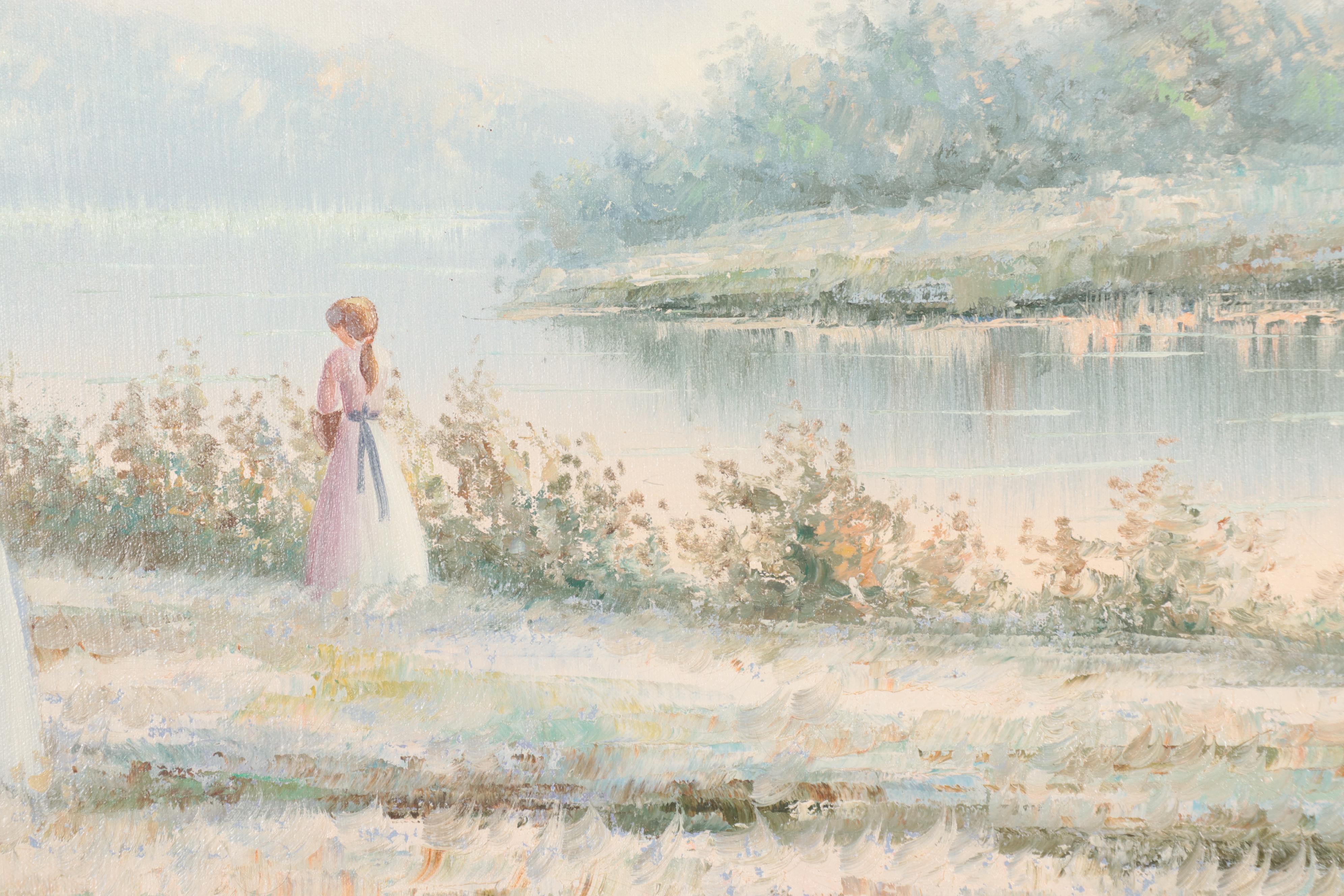 Landscape Oil Painting, Mid to Late 20th Century