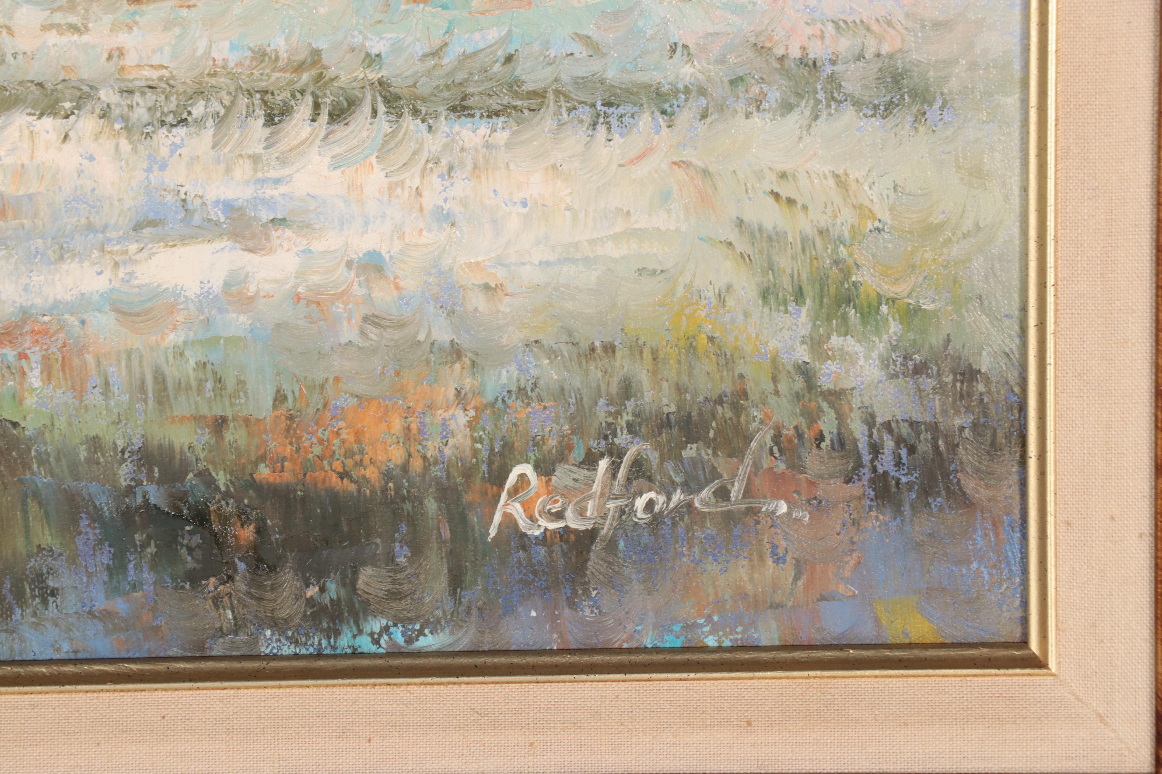 Landscape Oil Painting, Mid to Late 20th Century