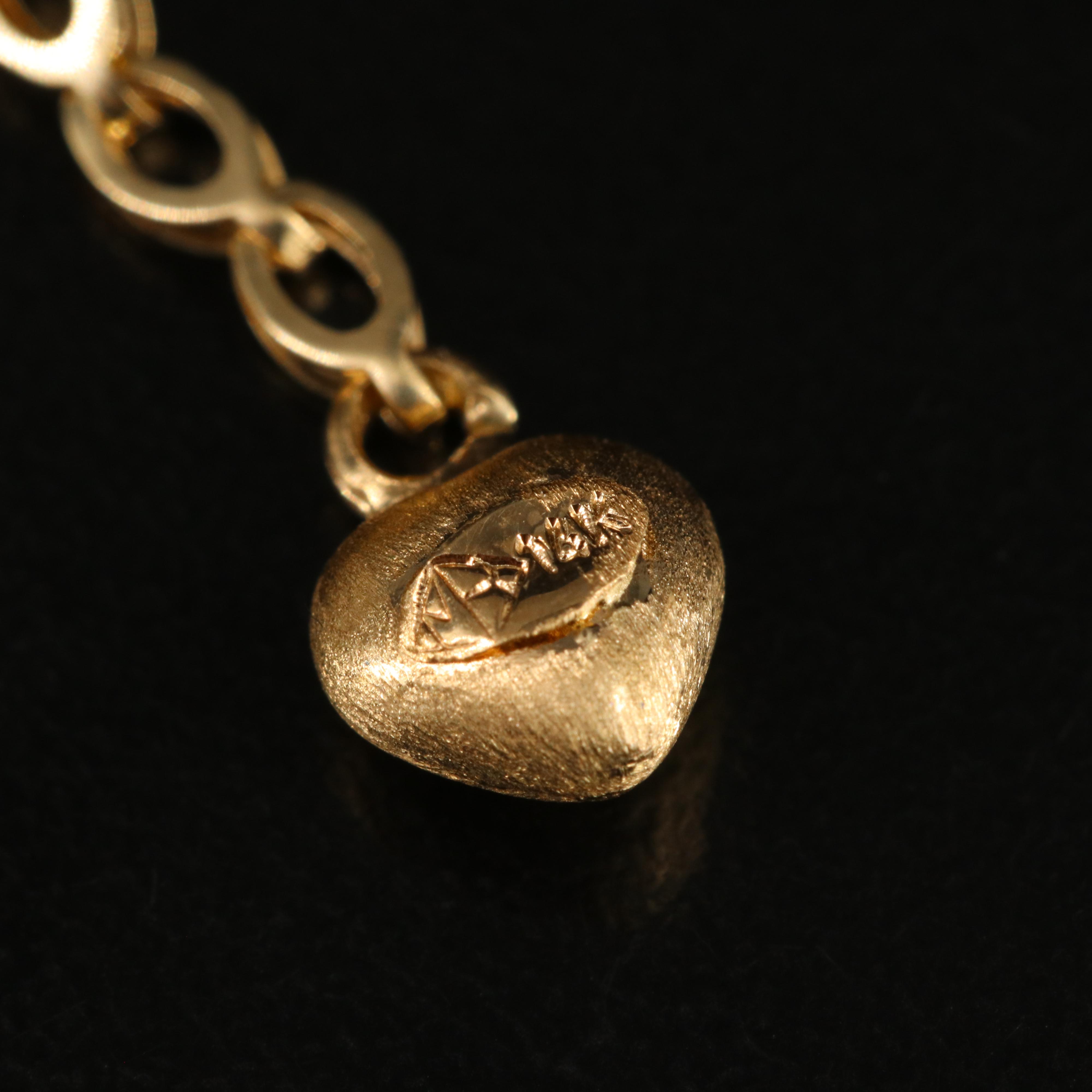 14K Puff Heart Earrings