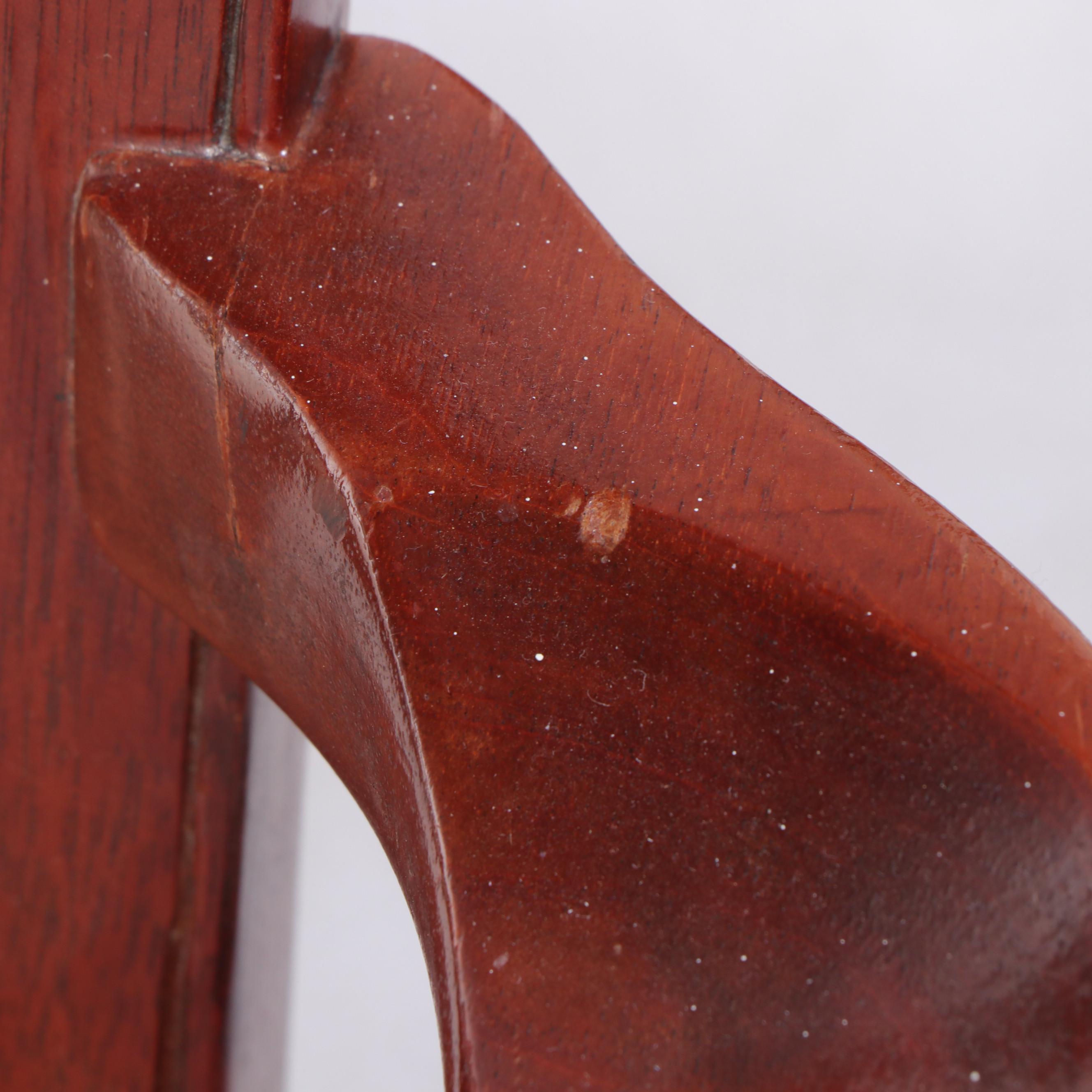 Four Baker Furniture Chippendale Style Mahogany Dining Armchairs