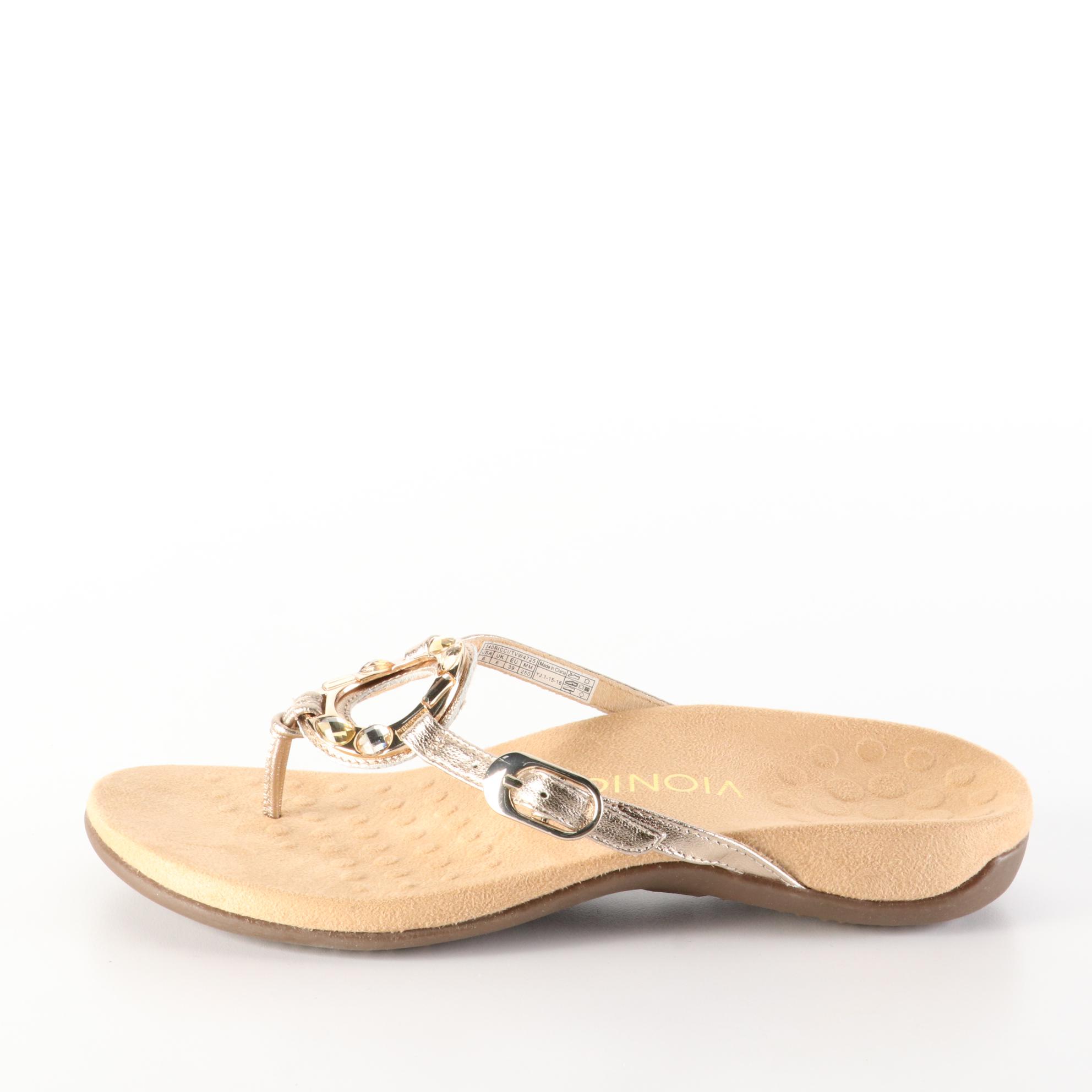 Vionic Tide II and Rest Ricci Toe Post Sandals with Boxes