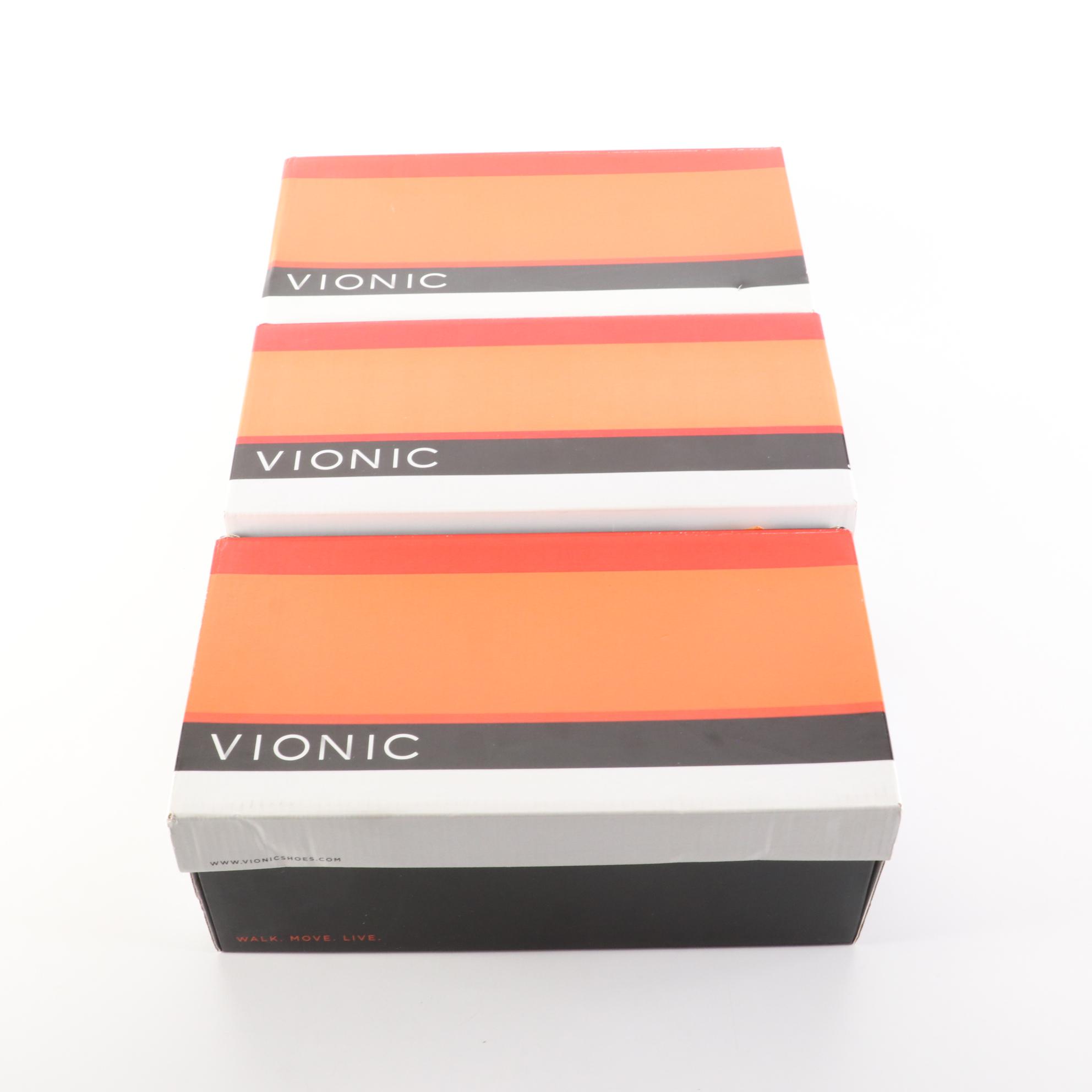 Vionic Tide II and Rest Ricci Toe Post Sandals with Boxes