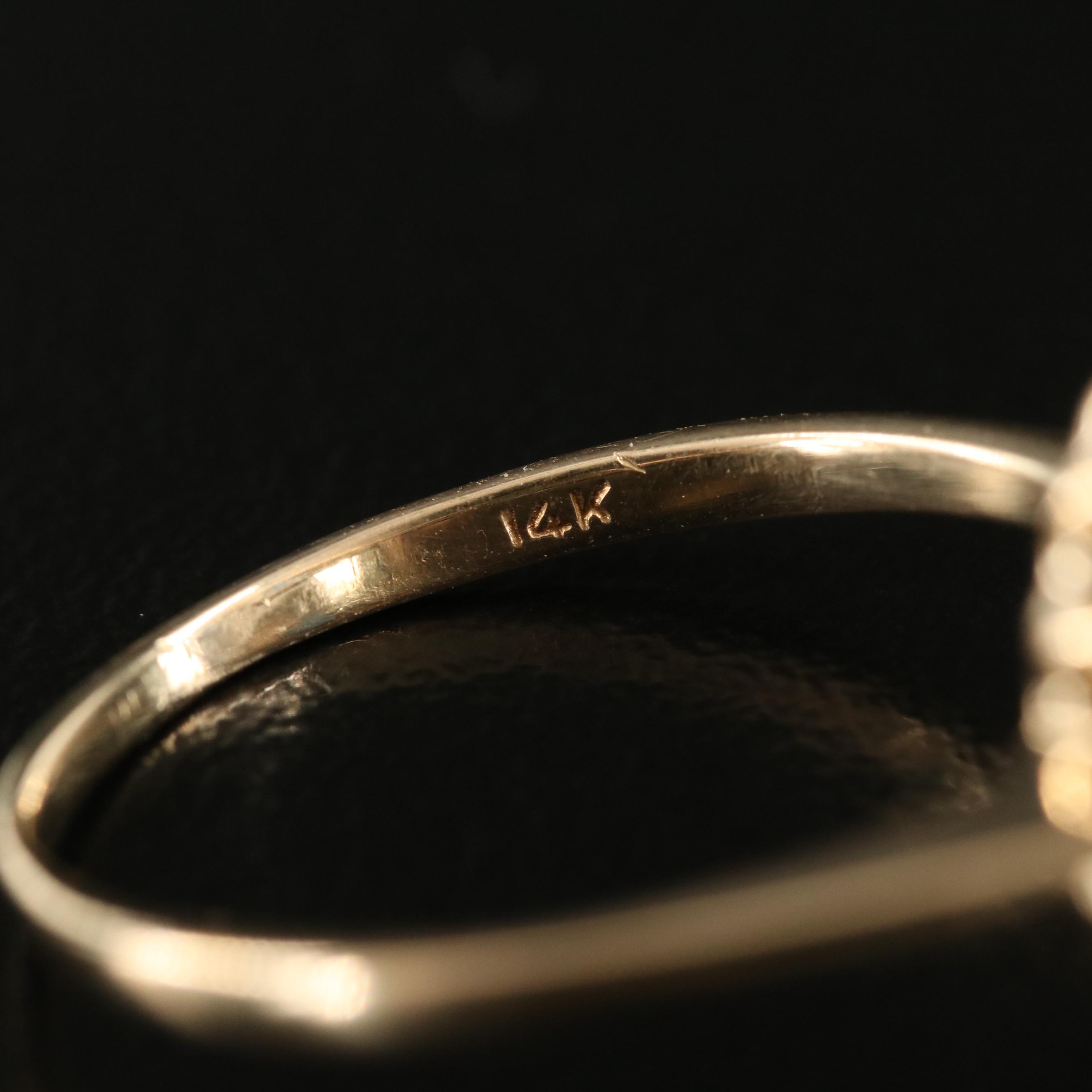 14K 1.17 CT Sapphire and Diamond Ring