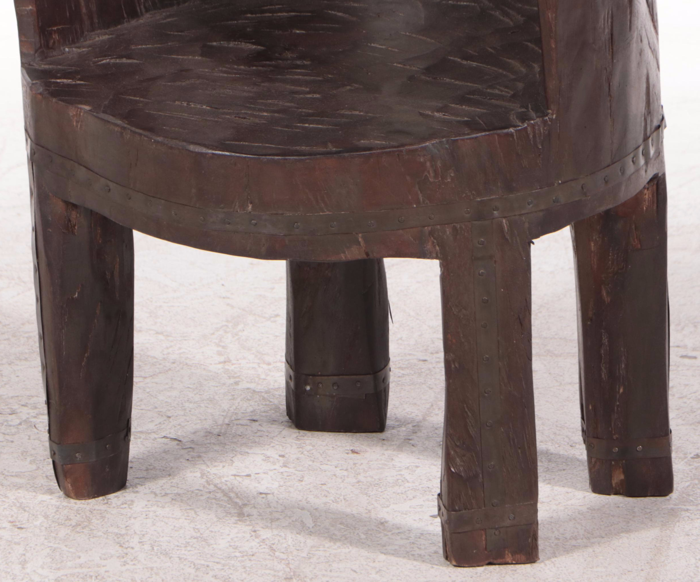 Blue Ocean Traders Indian Nagaland Log Chair