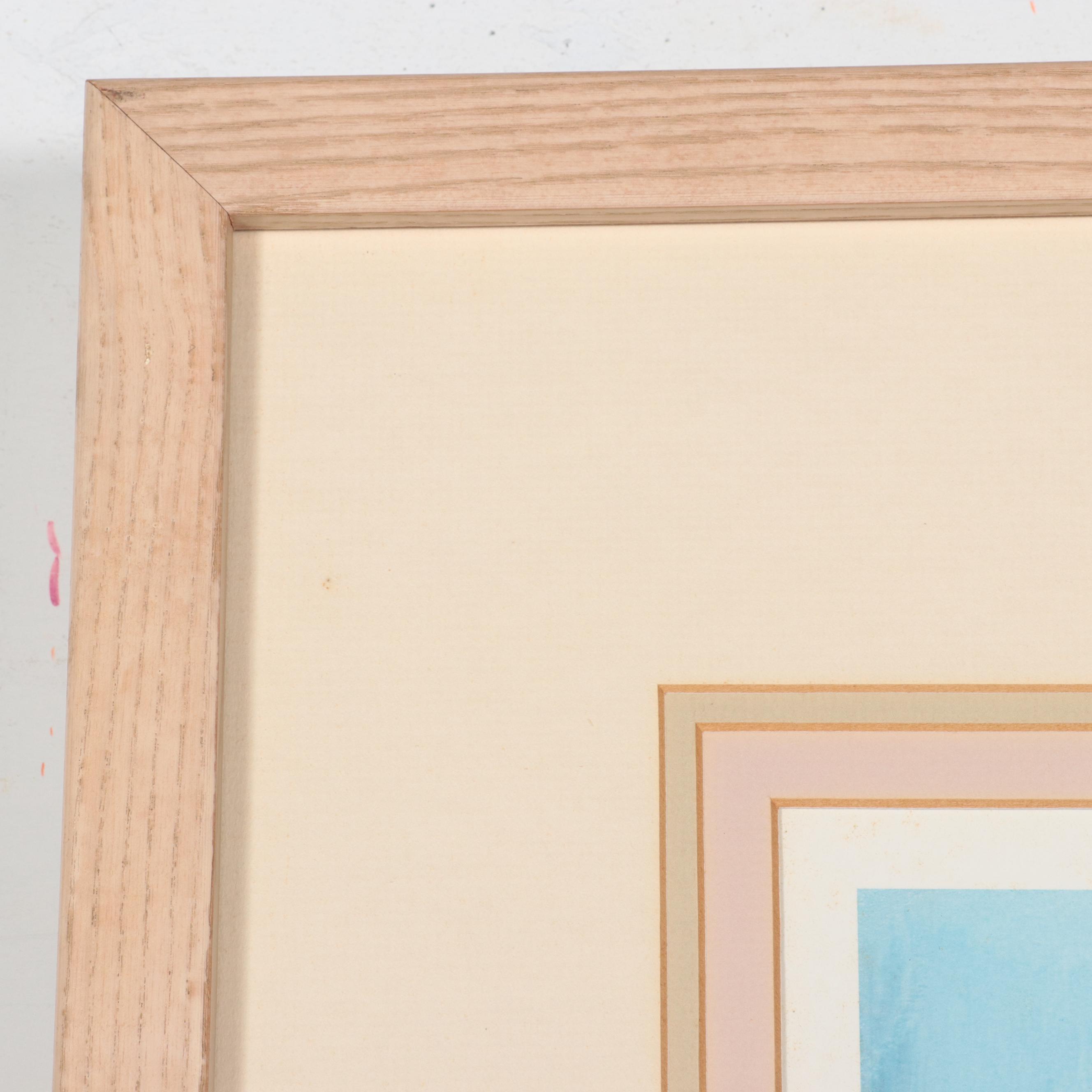 Barbara A. Wood Offset Lithograph "Circle of Love," Late 20th Century