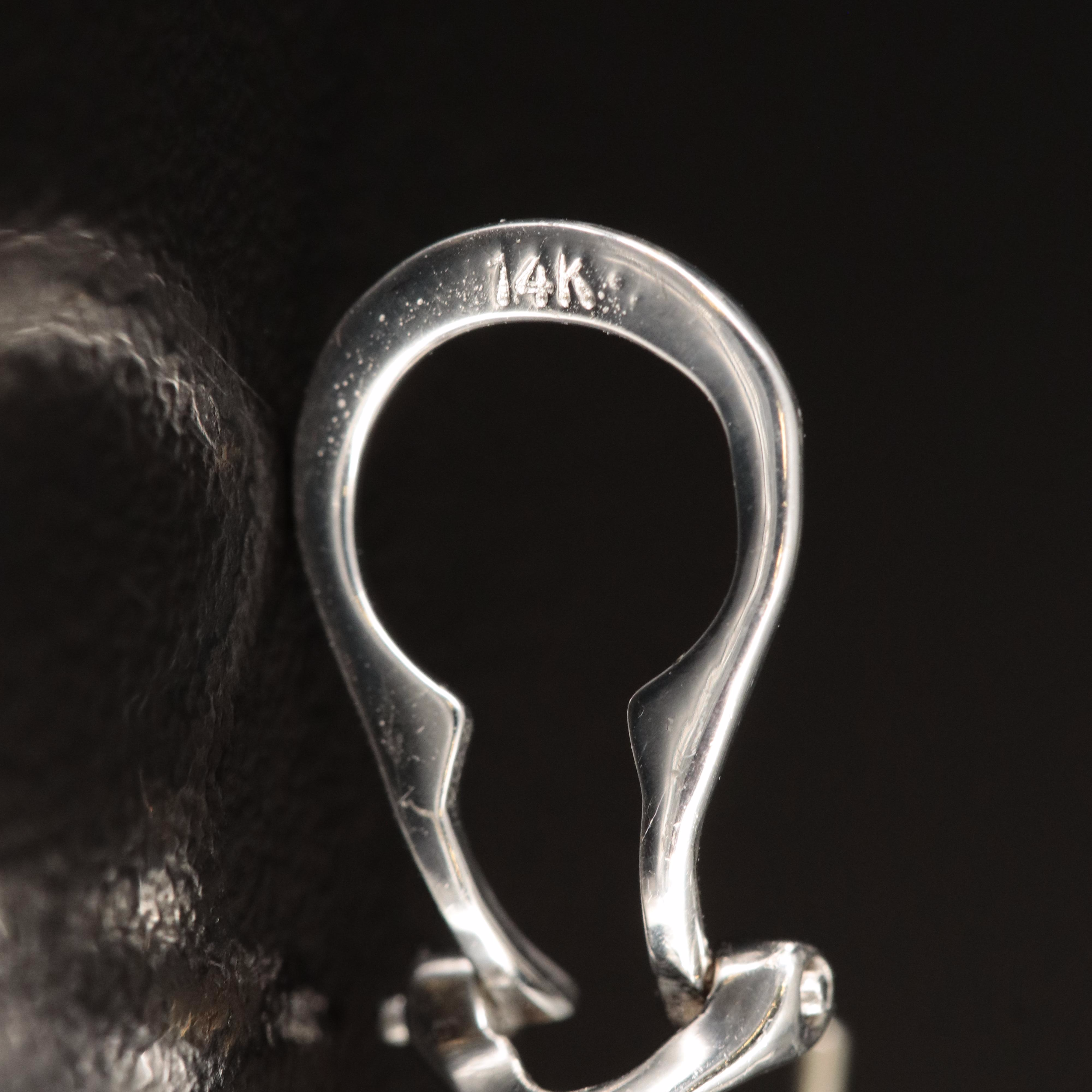 14K Pearl and Diamond Earrings