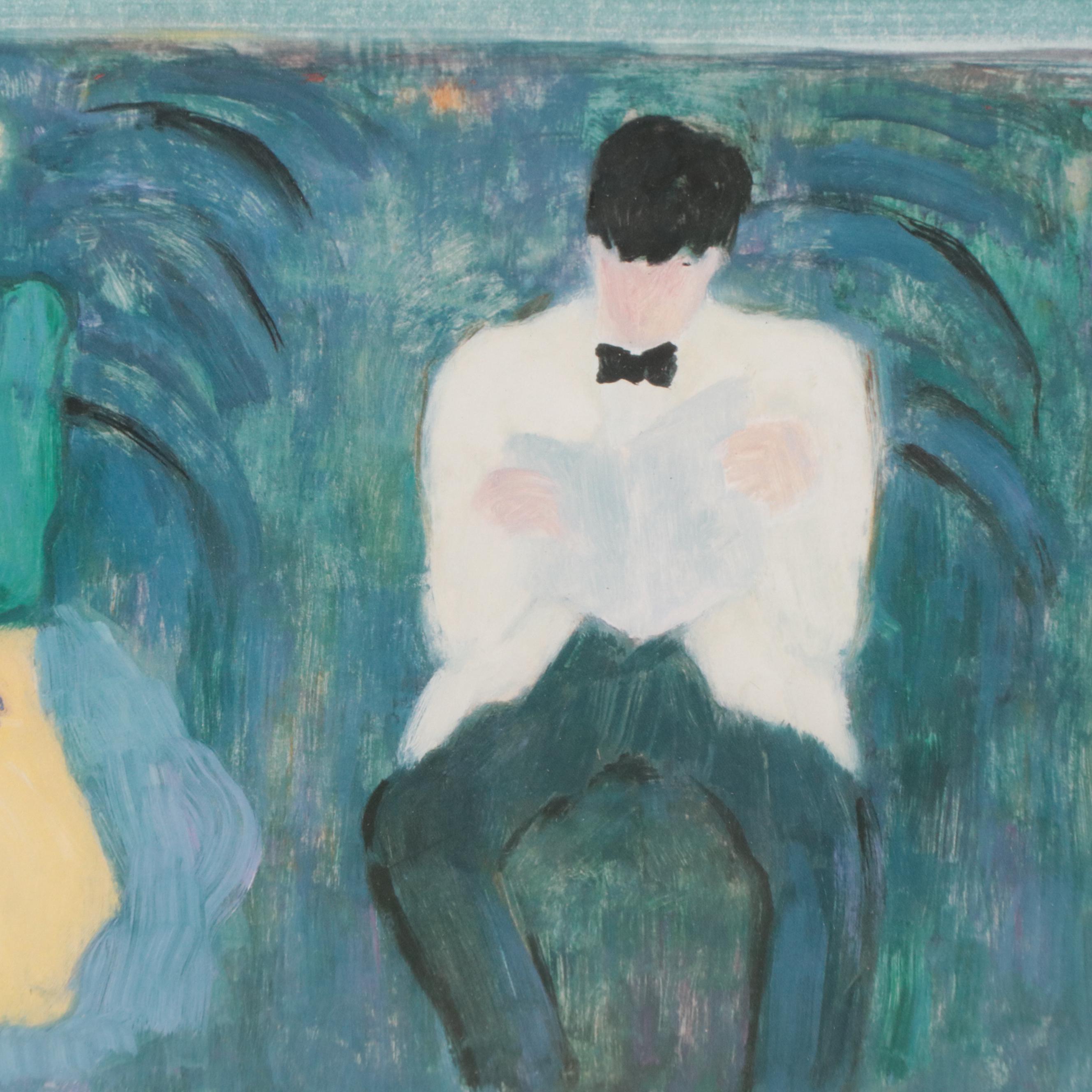 Barbara A. Wood Offset Lithograph "Act I"