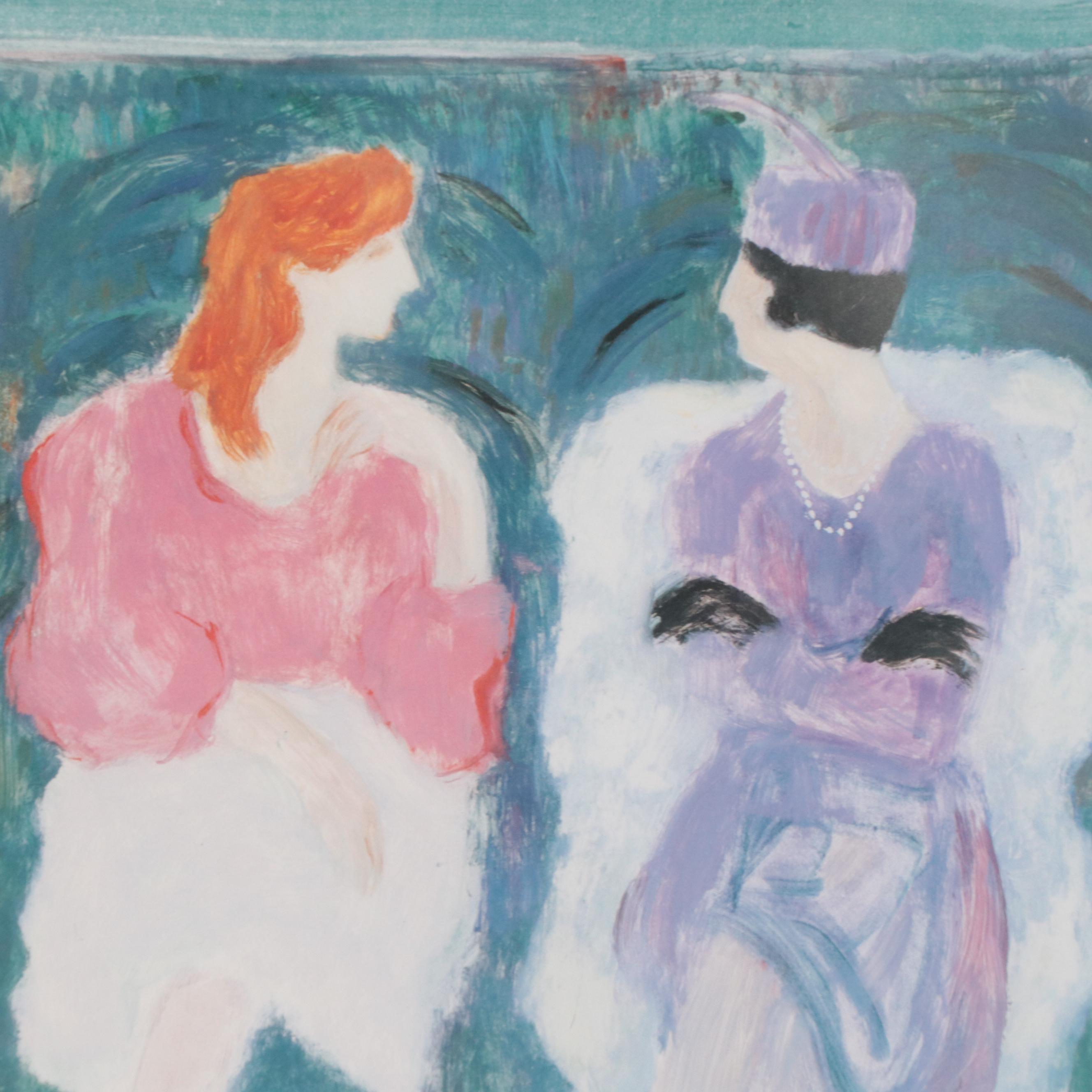 Barbara A. Wood Offset Lithograph "Act I"