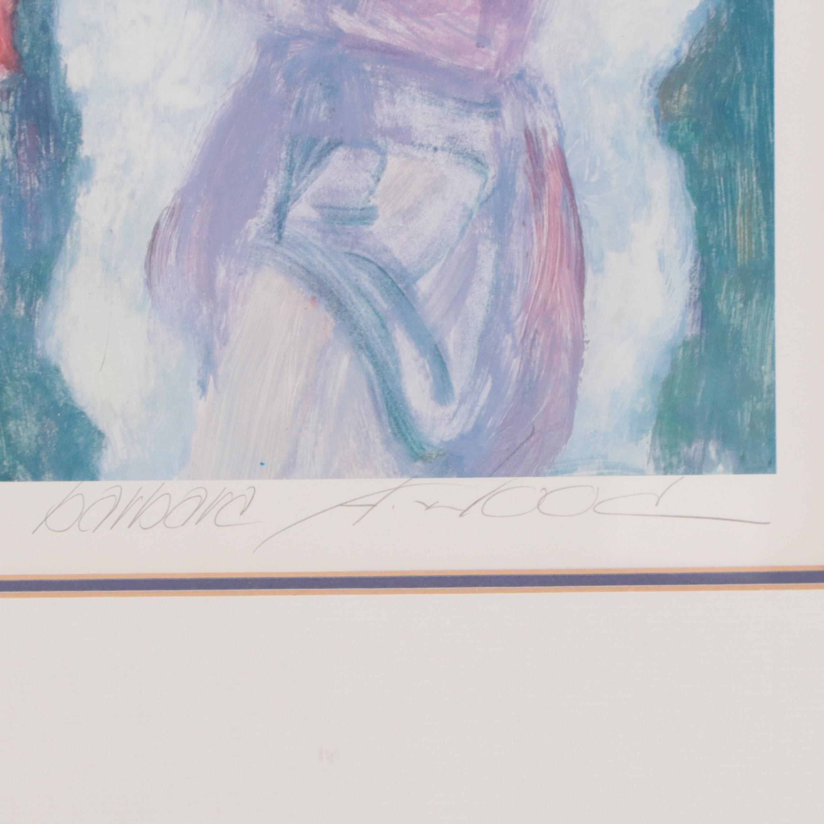 Barbara A. Wood Offset Lithograph "Act I"
