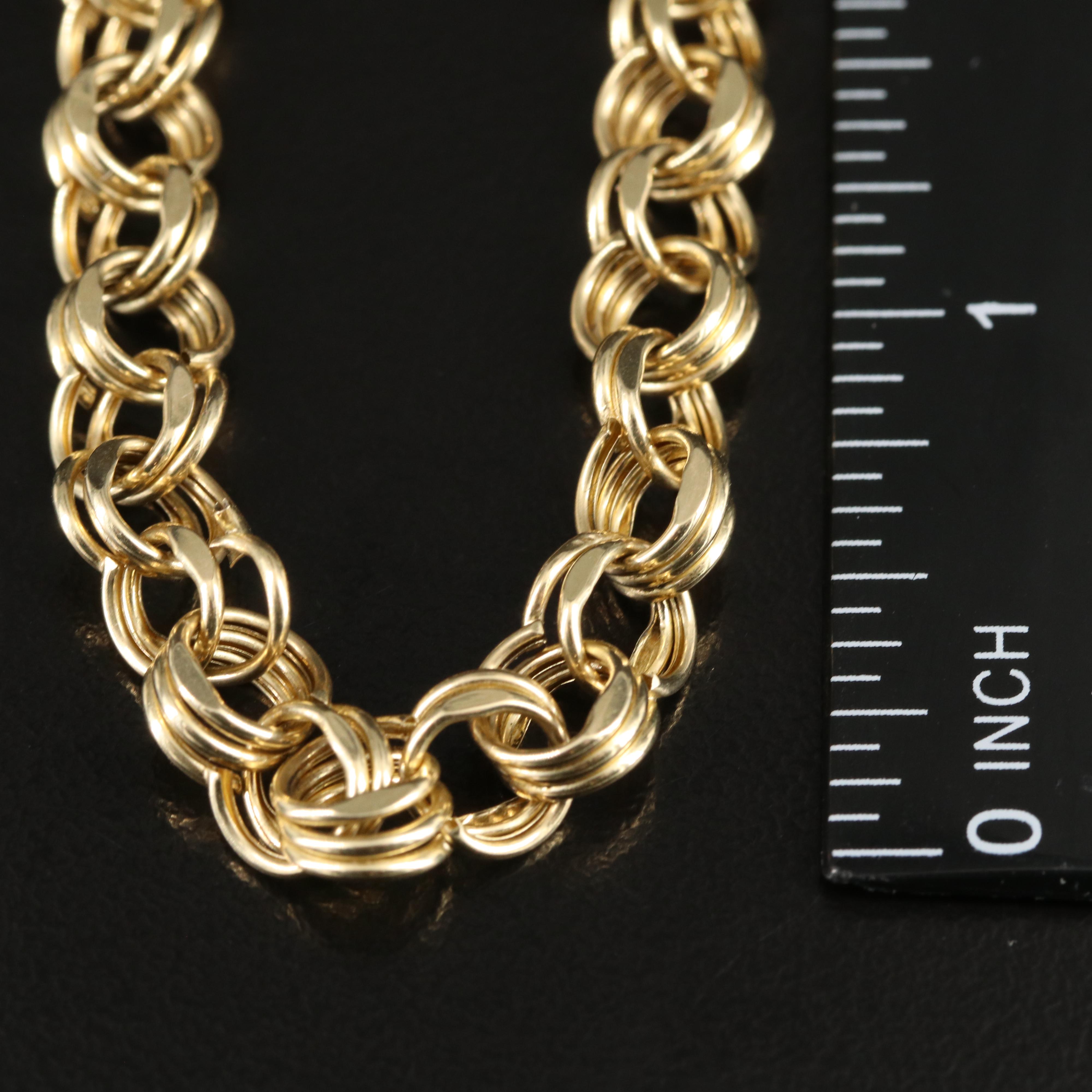 14K Fancy Link Bracelet