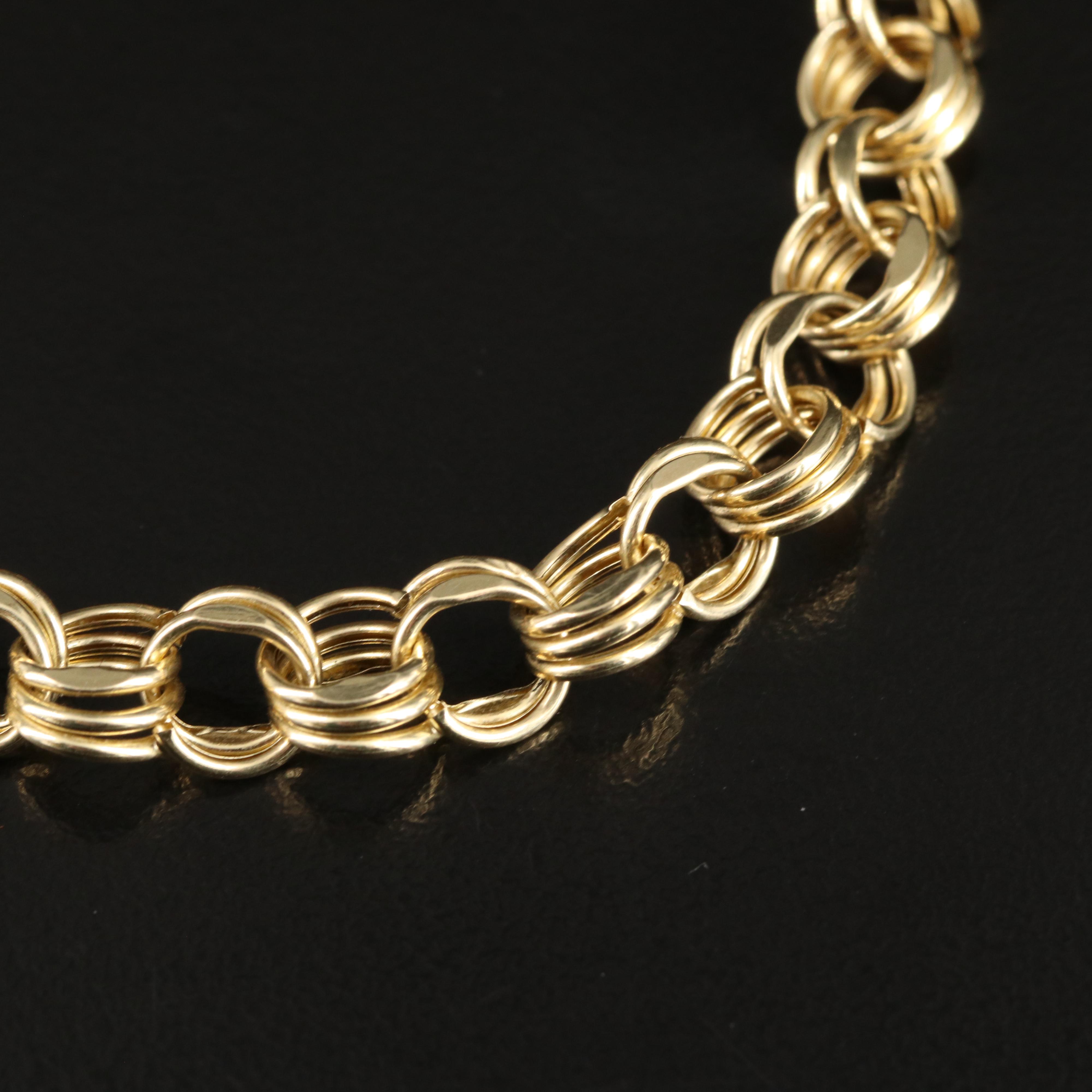 14K Fancy Link Bracelet