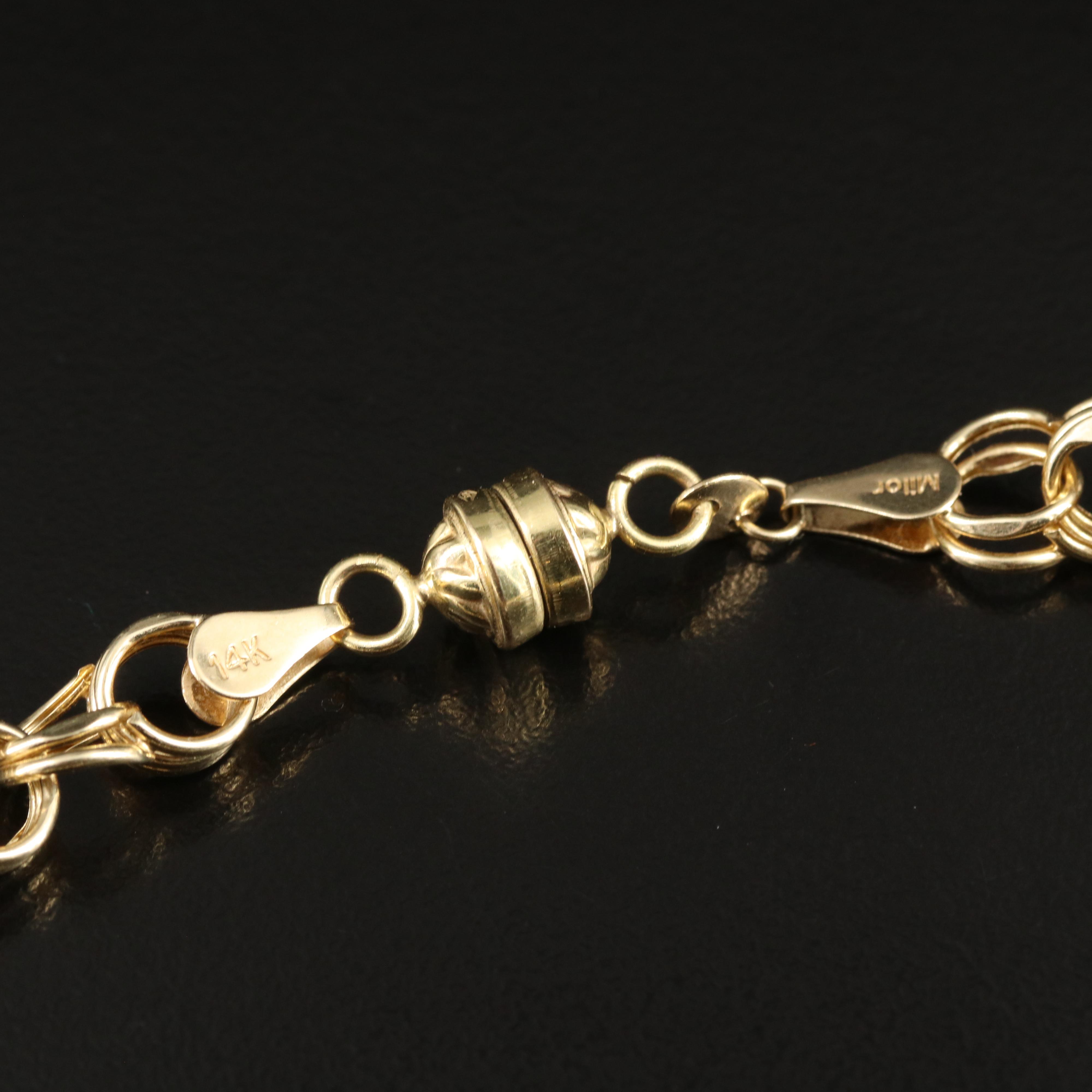 14K Fancy Link Bracelet