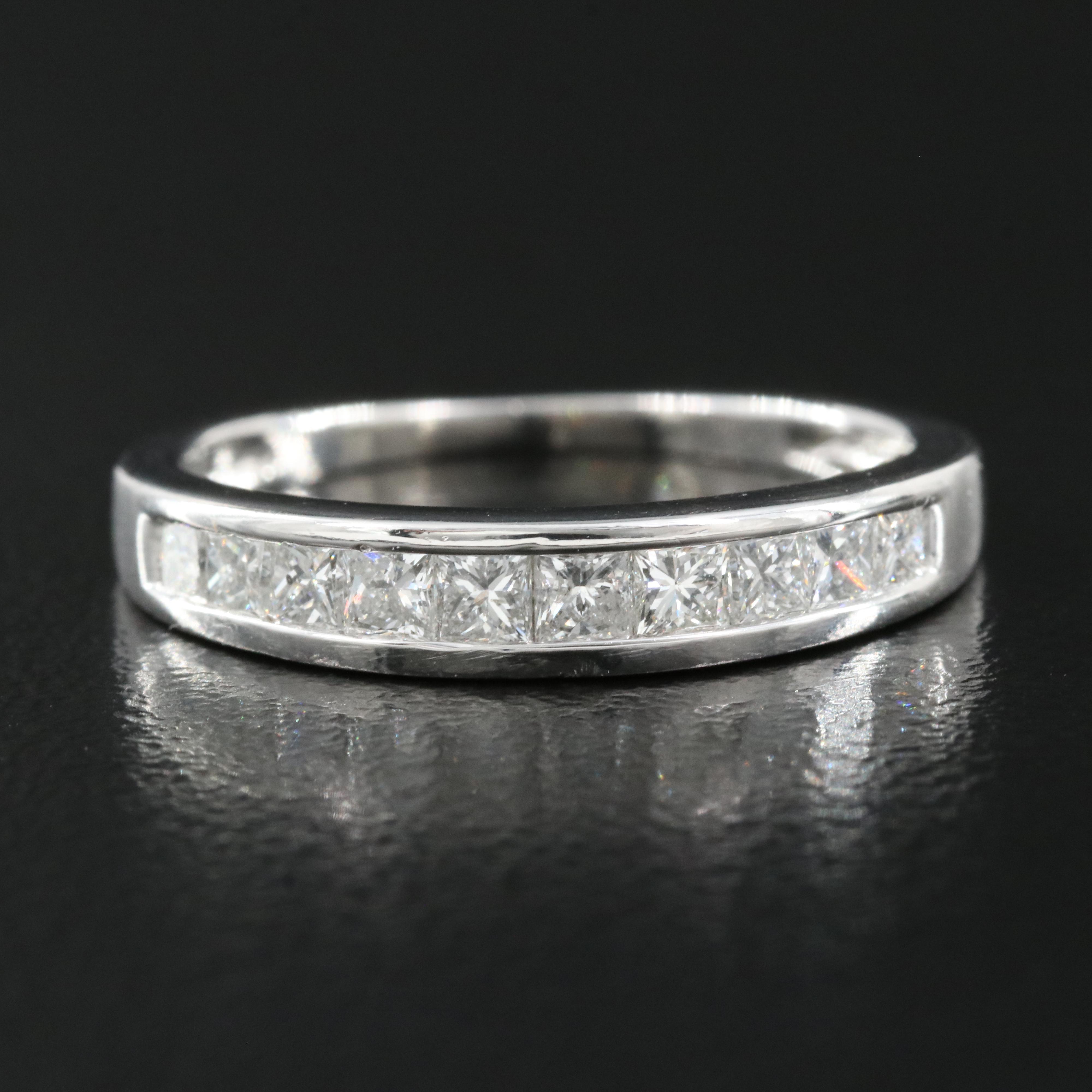 Platinum 0.65 CTW Diamond Ring