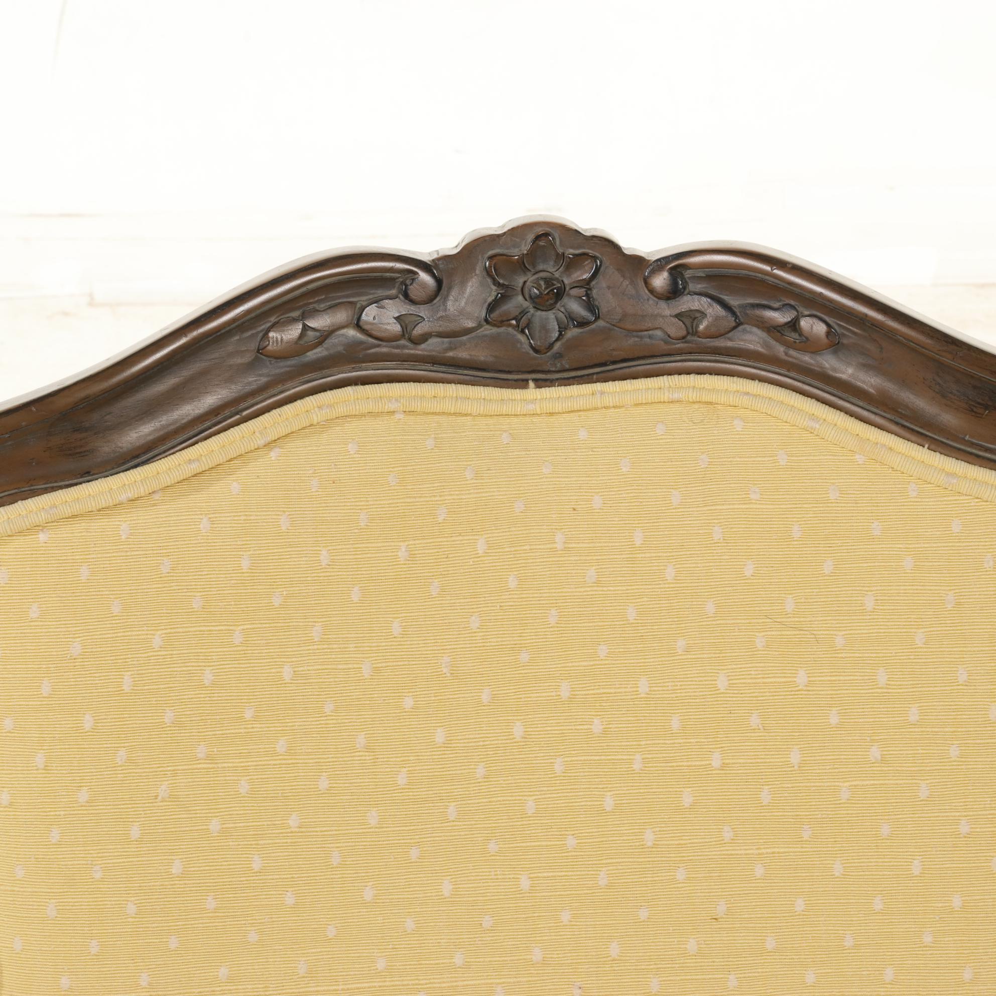 Western Furniture Co. Louis XV Style Hardwood and Upholstered Fauteuil