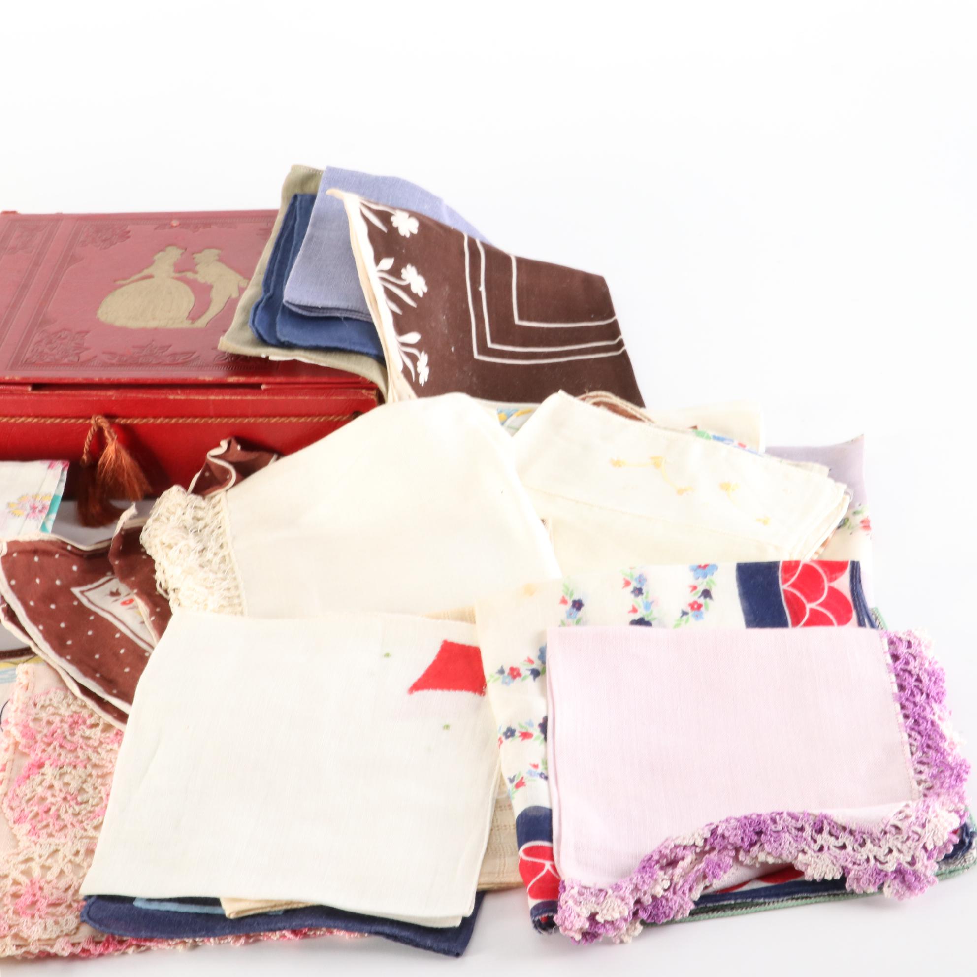 Graphic Print, Embroidered, Crochet Lace and More Handkerchiefs