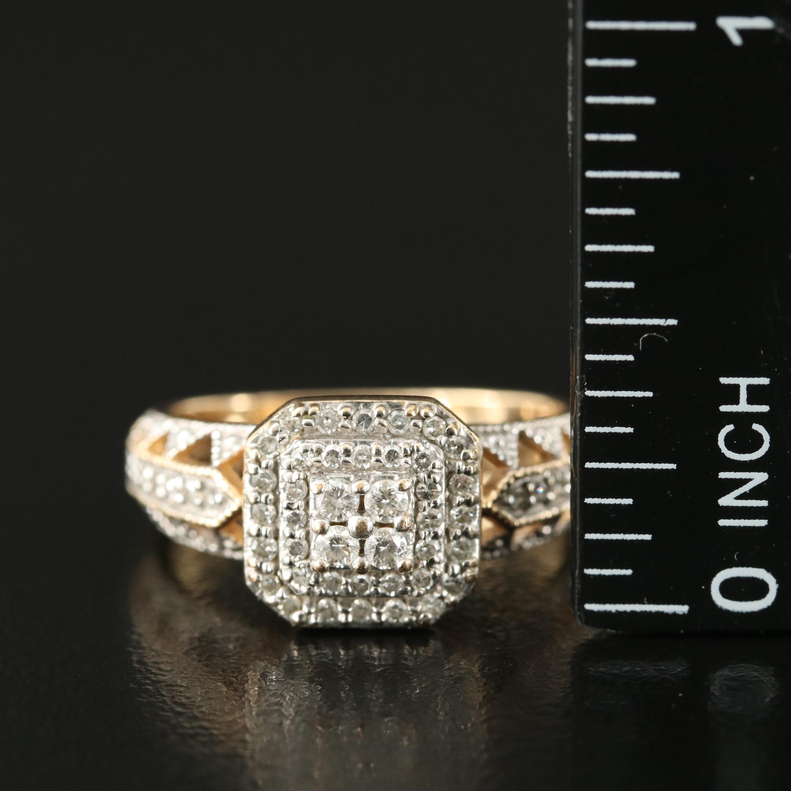 10K 0.37 CTW Diamond Ring