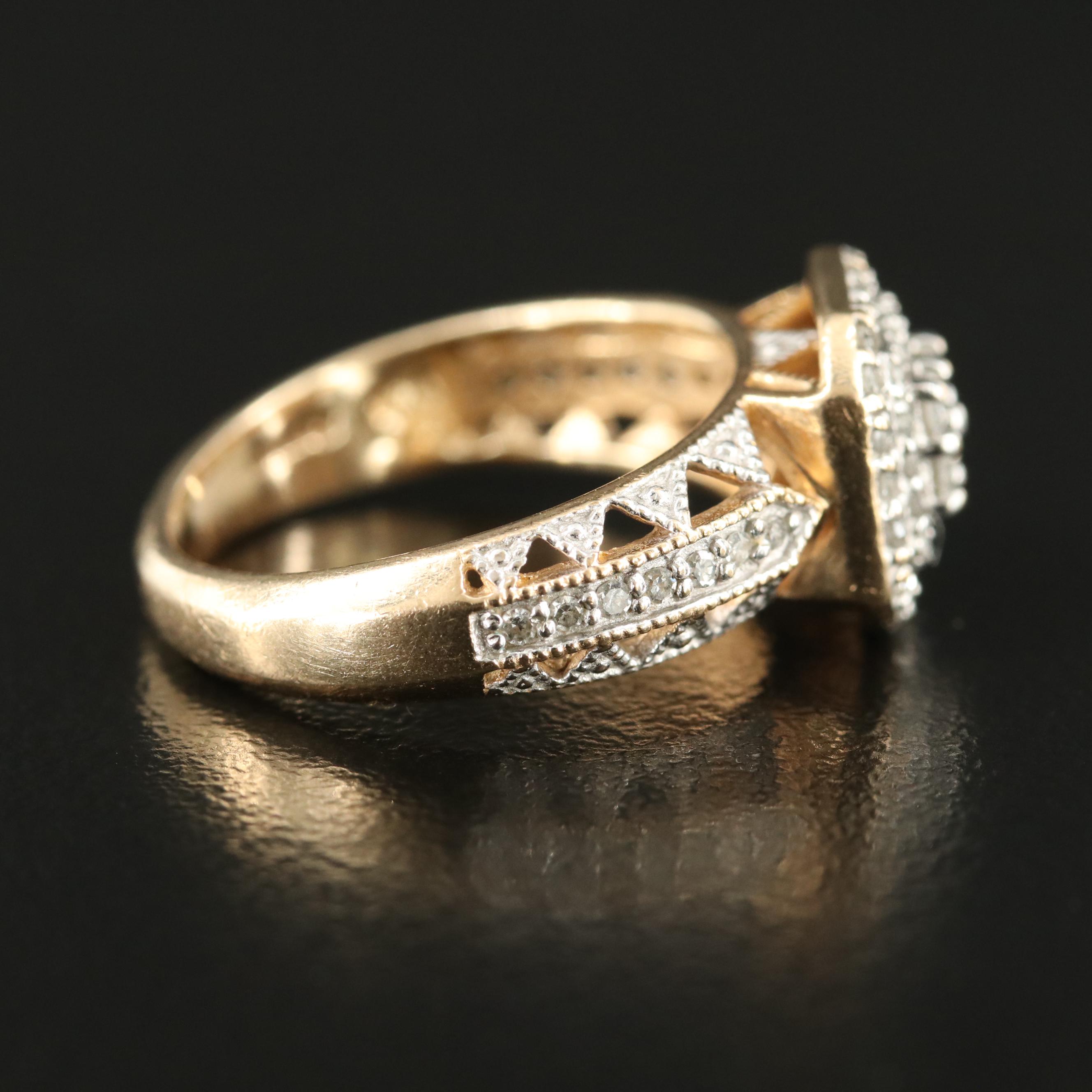 10K 0.37 CTW Diamond Ring