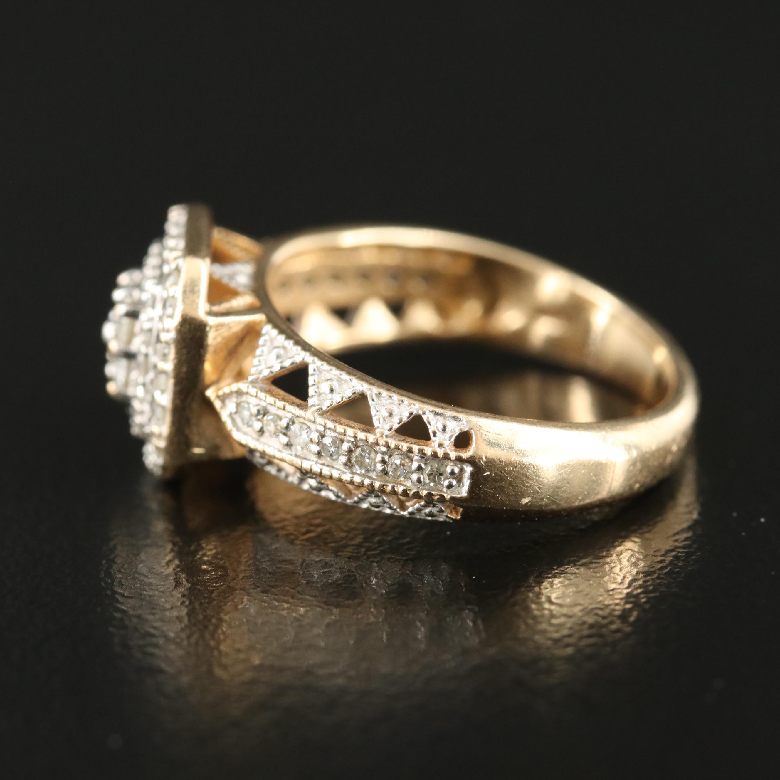 10K 0.37 CTW Diamond Ring