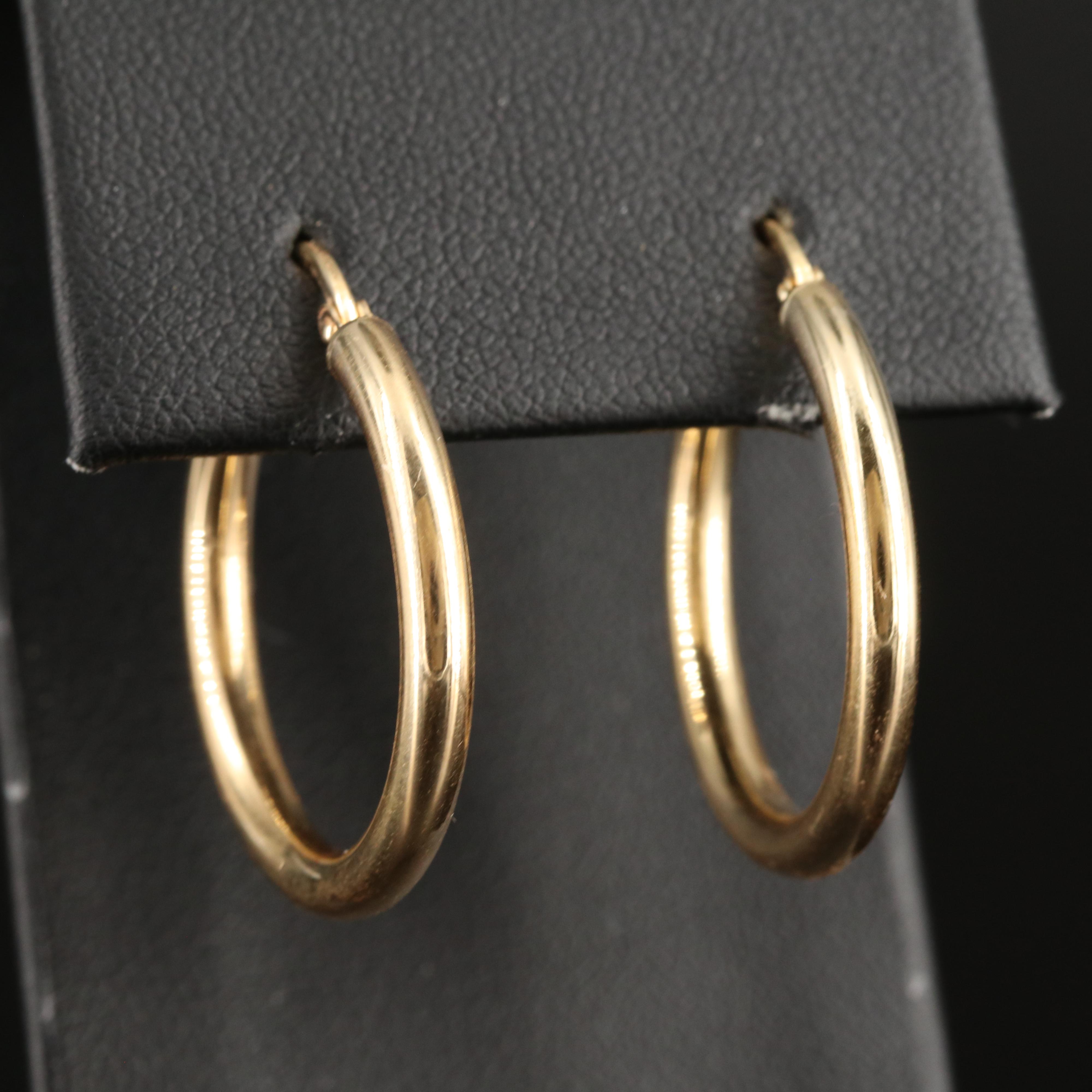 Italian 14K Hoop Earrings