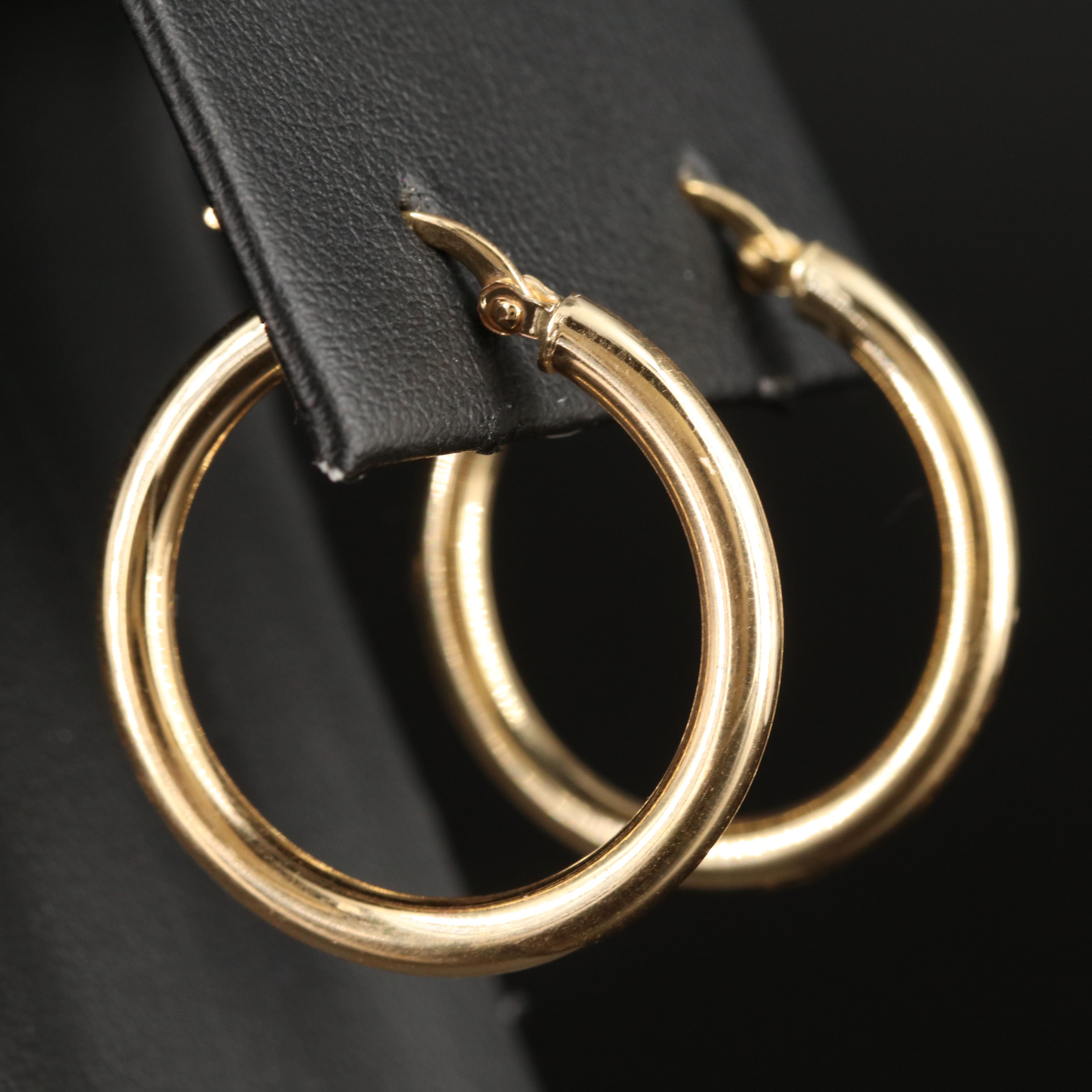 Italian 14K Hoop Earrings
